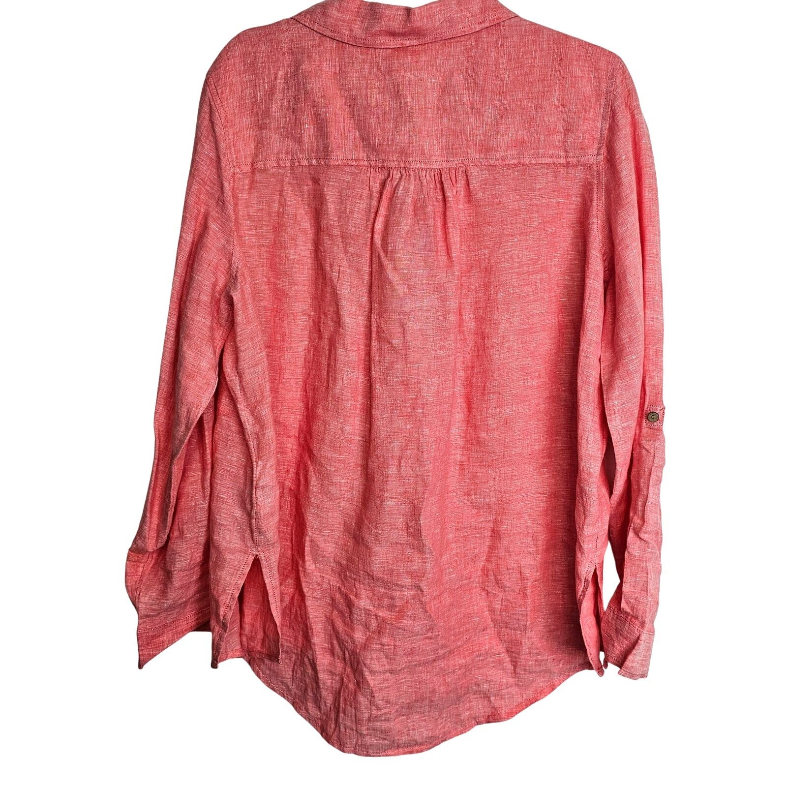 Significant Other Sigrid Olsen Womens Linen Tunic M Coastal Grandma Lagenlook Size M / US 6-8 / IT 42-44 - 9 Thumbnail