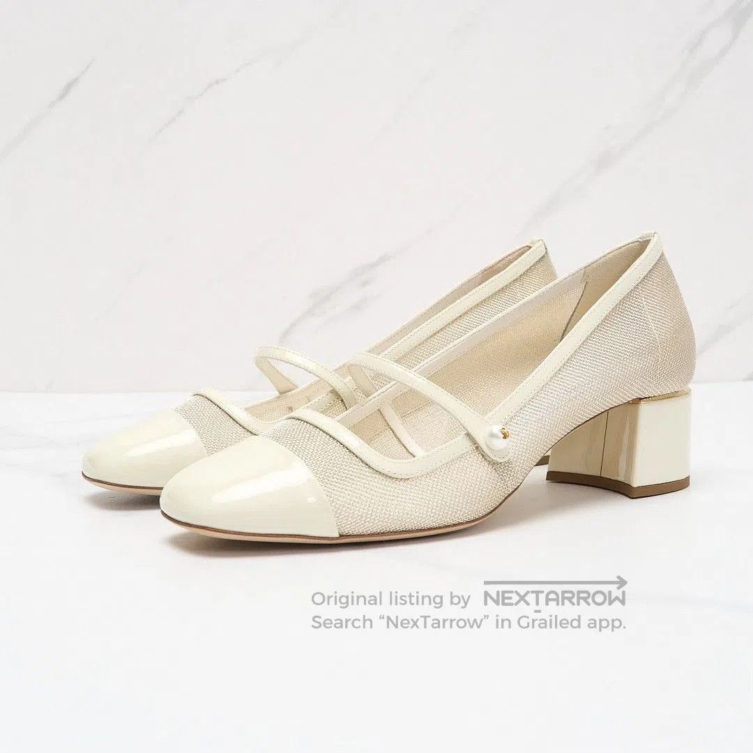 Jimmy Choo Jimmy Choo Women's Elisa 45 Square Toe Block Heel. Size US 6 / IT 36 - 1 Thumbnail