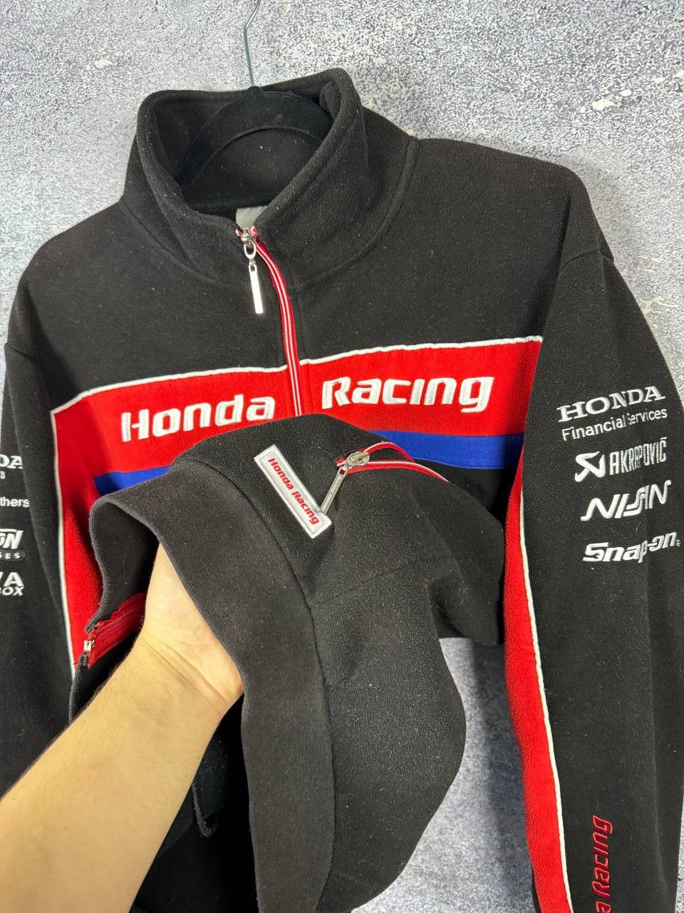 Formula 1 × Honda Honda Fleece Jacket Zip Clinton Castrol Nissin Akrapovich Size US S / EU 44-46 / 1 - 10 Thumbnail