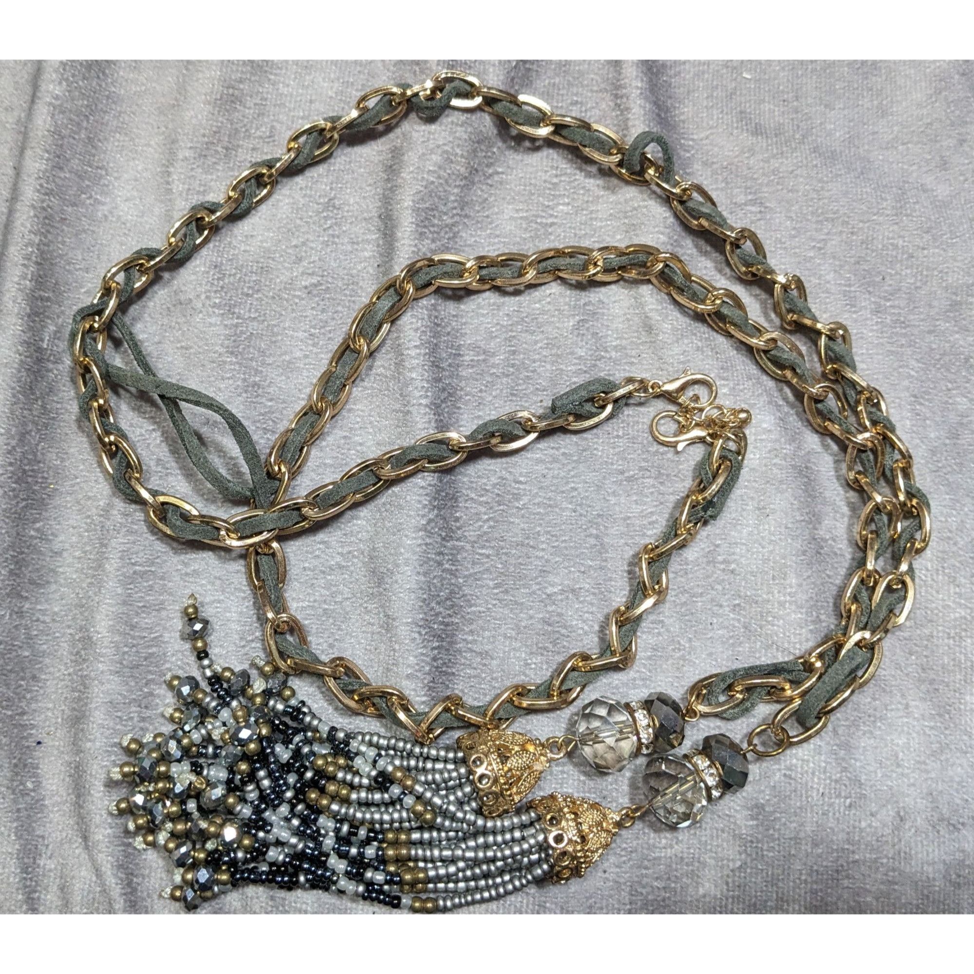 Other Decorative Tassel Pendant Necklace With Gold-Tone Chain & Be Size ONE SIZE - 7 Thumbnail