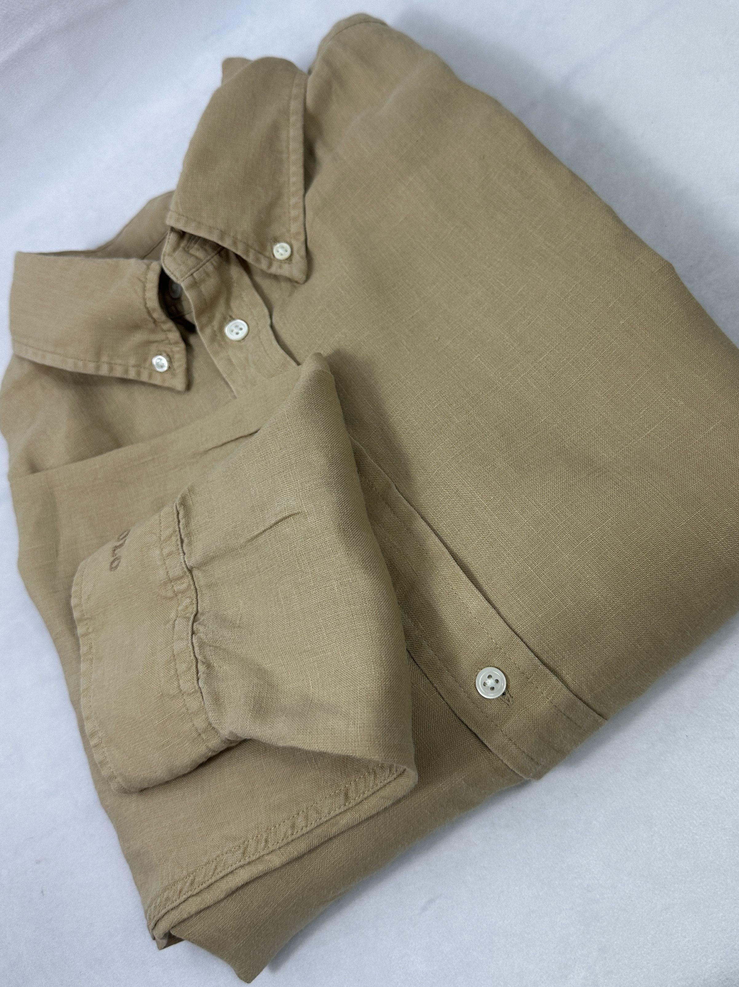Polo Ralph Lauren Polo Ralph Lauren Mens Khaki Button Down Shirt XLTG Size US XL / EU 56 / 4 - 8 Thumbnail