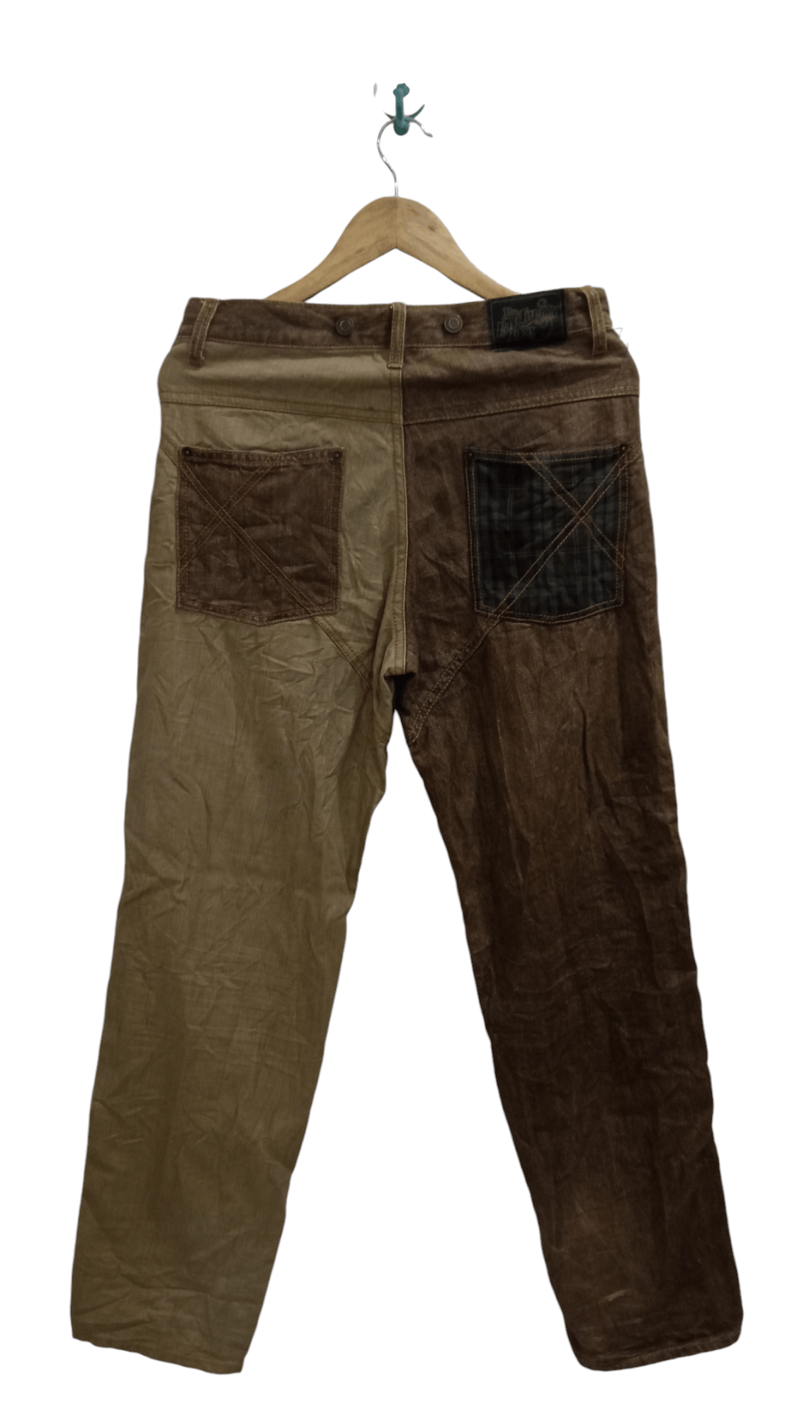 Japanese Brand × Vintage 🔥🔥TETB The East Twenty Box Two Tones Colour Pants Size US 31 - 15 Thumbnail