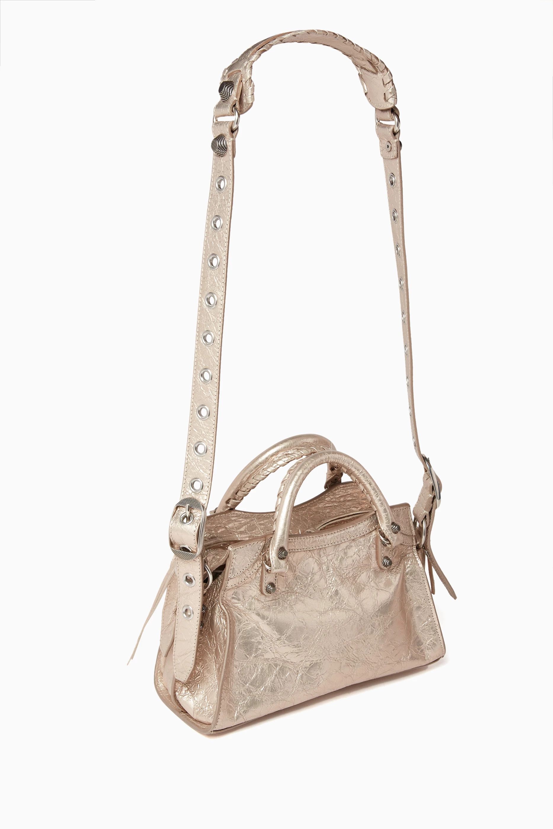 Balenciaga o1bcso1str0924 Size: OS / Neo Cagole XS Handbag Metallized Size ONE SIZE - 3 Thumbnail