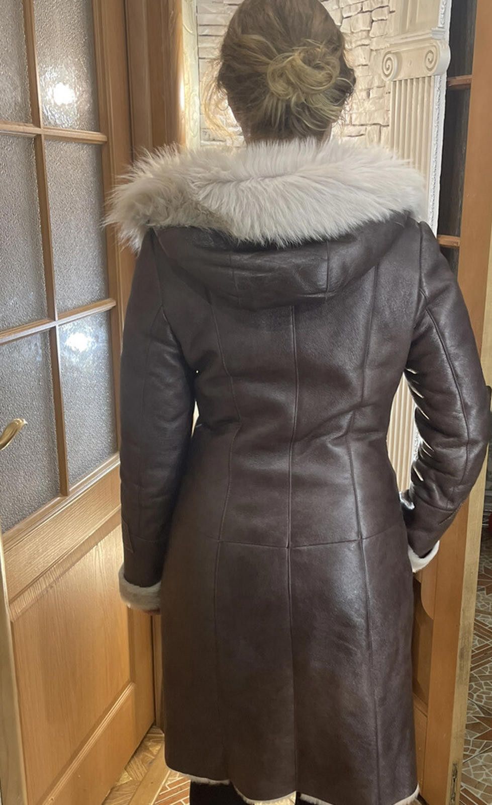 Toyo Enterprises TOTO Sheepskin Shearling Leather Zipped Hooded Coat Sz S/M Size S / US 4 / IT 40 - 11 Thumbnail