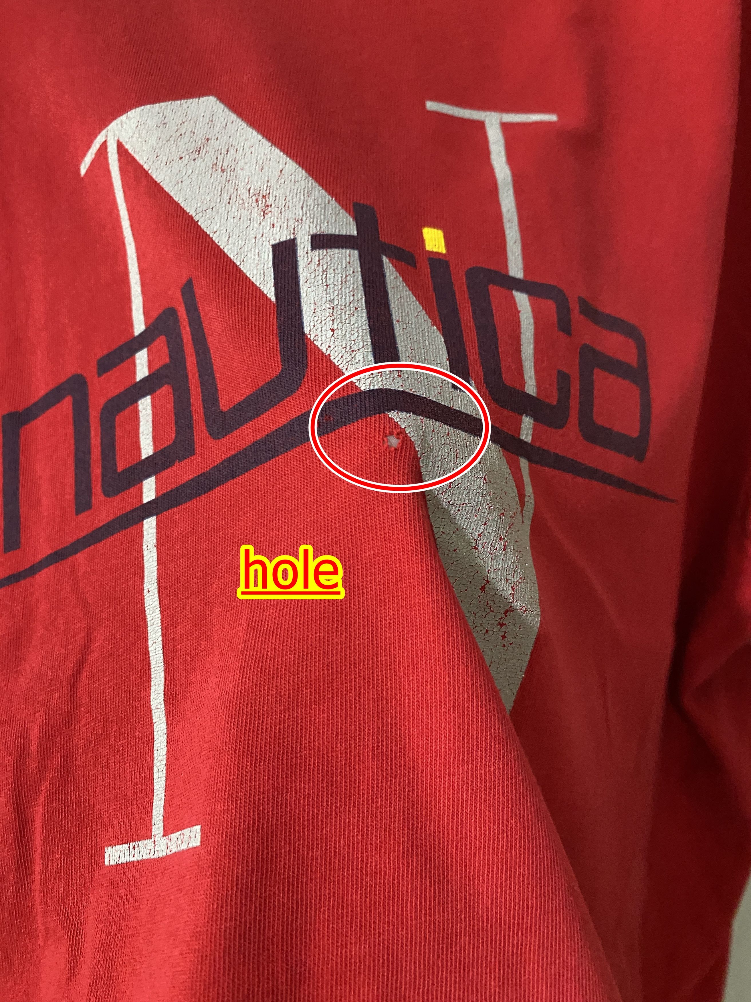 Nautica × Vintage Vintage 90s Nautica Spell Out T-shirt Size US XL / EU 56 / 4 - 4 Thumbnail