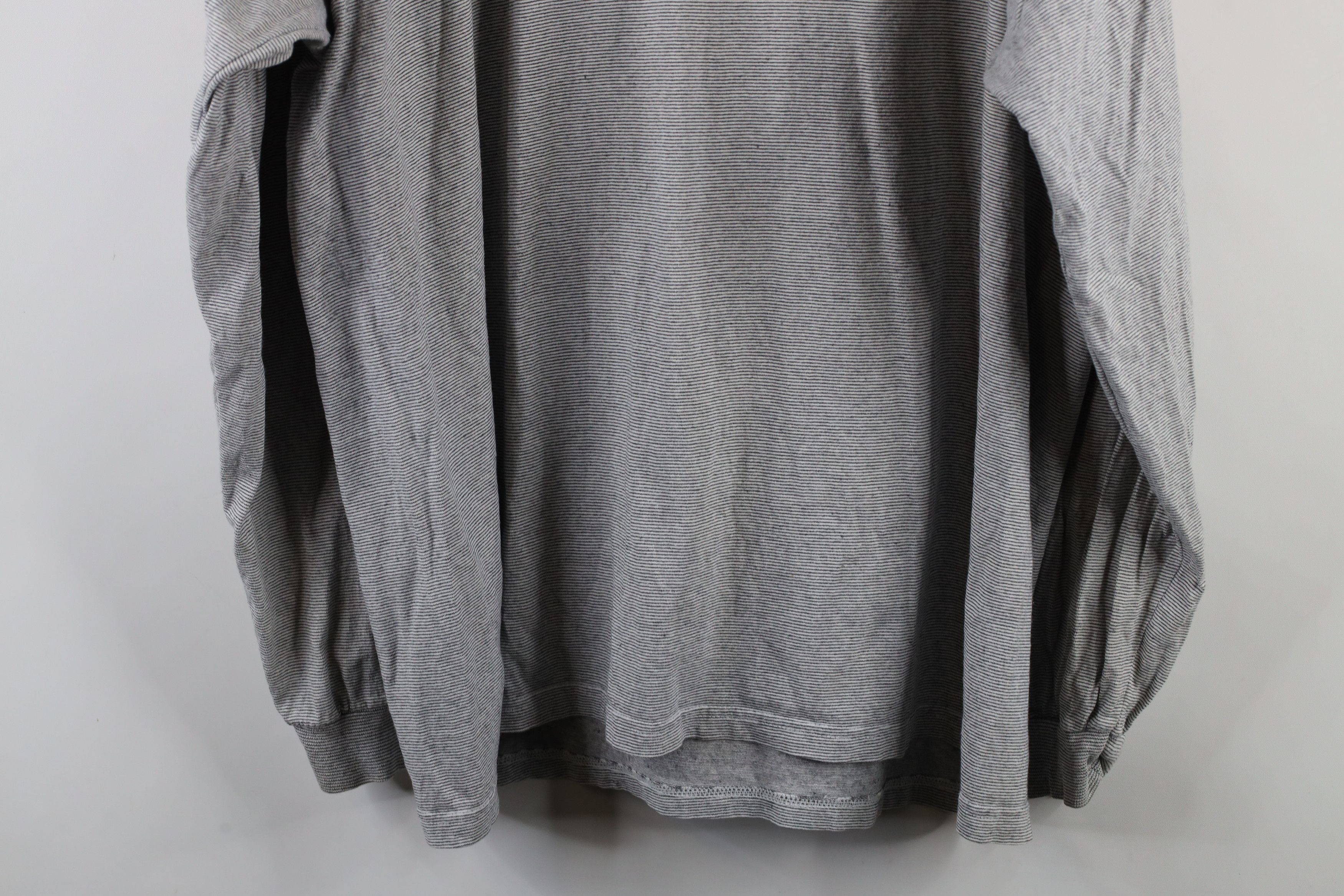 Vintage Vintage 90s Streetwear Striped Long Sleeve T-Shirt Cotton Size US XL / EU 56 / 4 - 12 Thumbnail