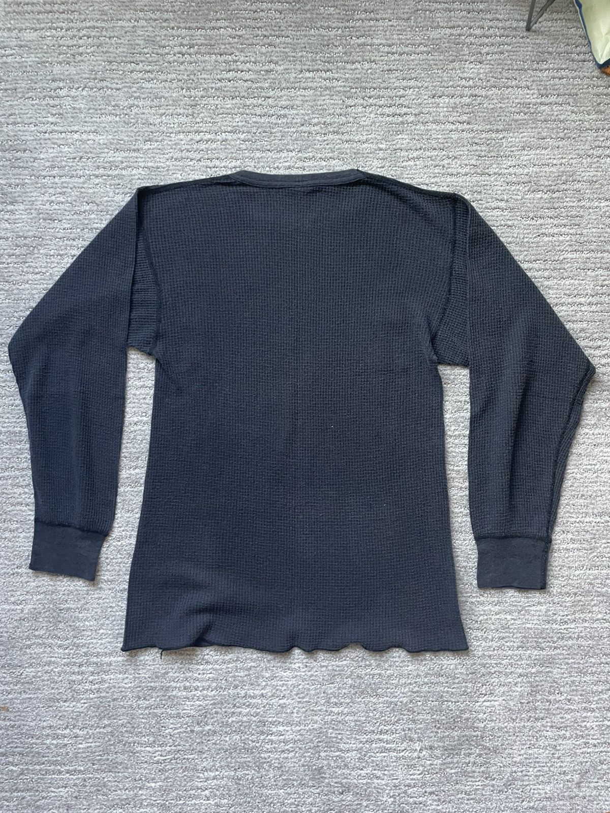 Harley Davidson × Vintage Harley Davidson Black Thermal Longsleeve Vintage Tee Size US XL / EU 56 / 4 - 9 Thumbnail