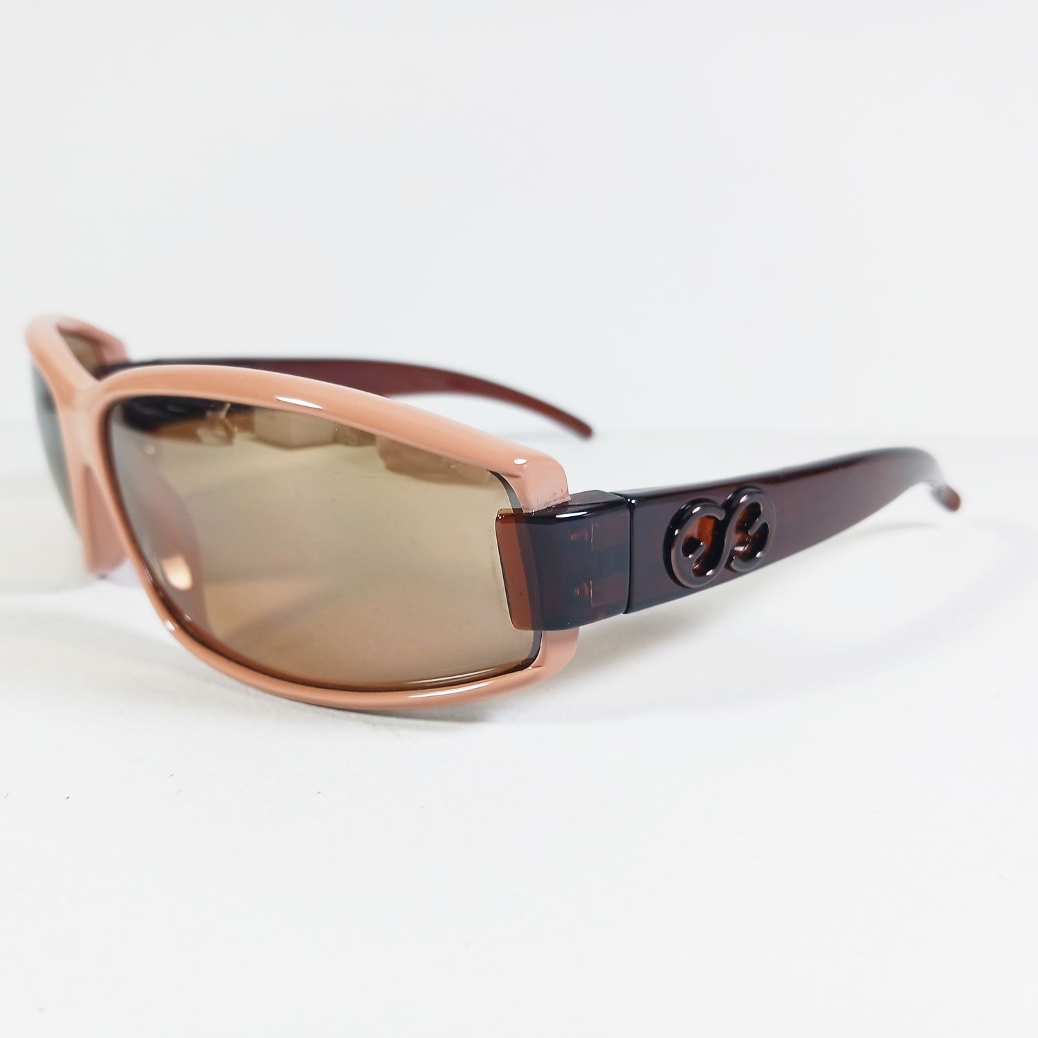 Escada Escada Sport SES025 Nude/Brown Wrap Designer Wrap Sunglasses Size ONE SIZE - 3 Thumbnail