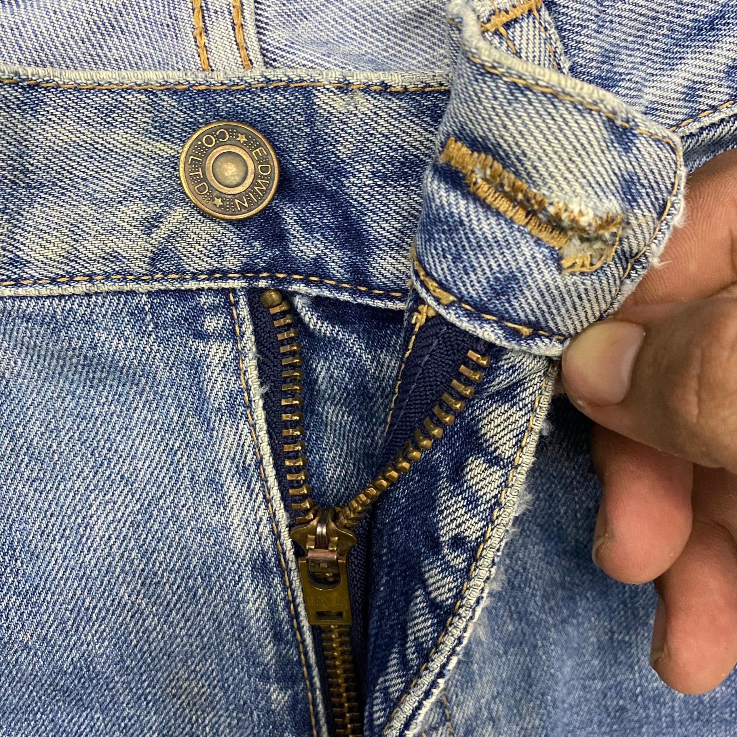 Edwin 💥Best Offer💥Vintage Edwin 502 Distressed Denim Size US 28 / EU 44 - 10 Thumbnail