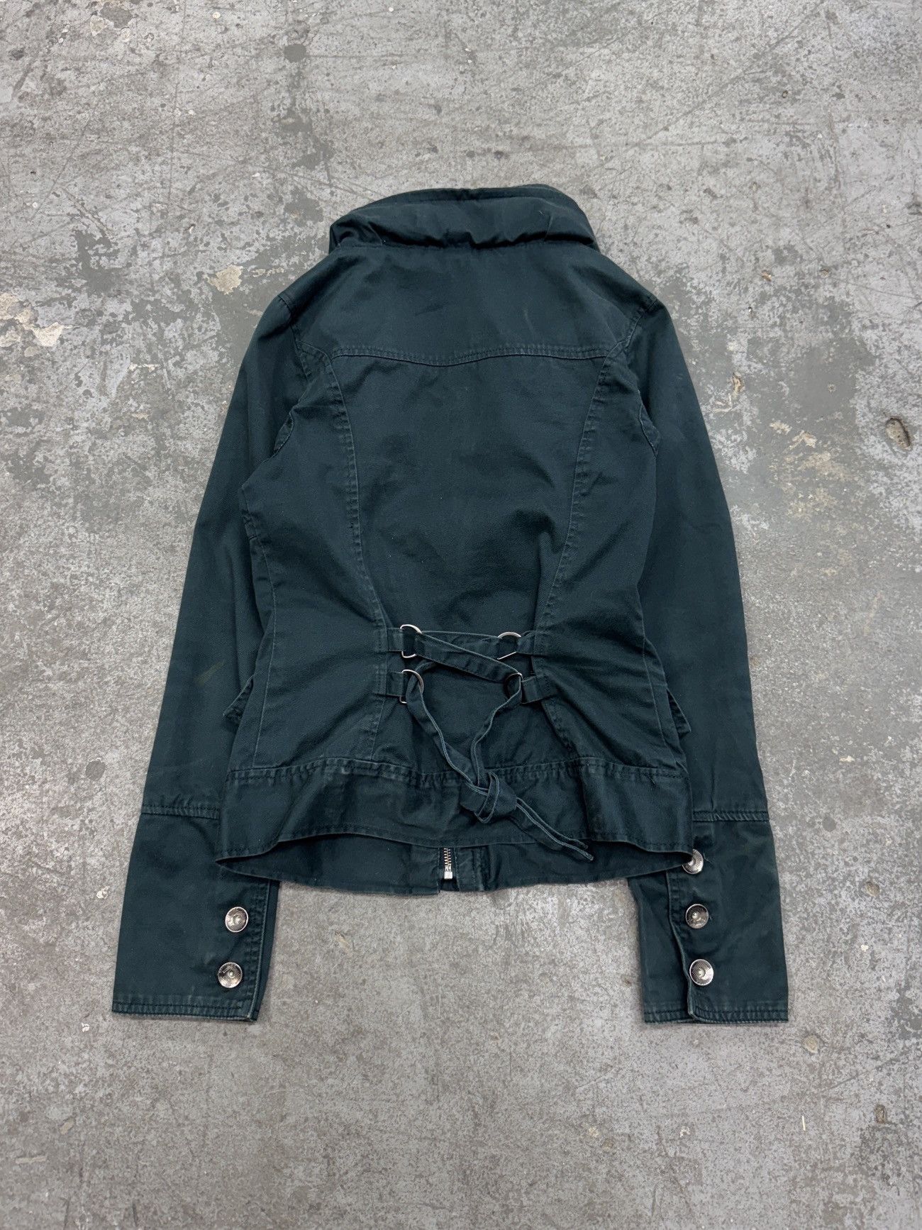 Vintage y2k Denim Bomber Jacket Size M / US 6-8 / IT 42-44 - 10 Thumbnail