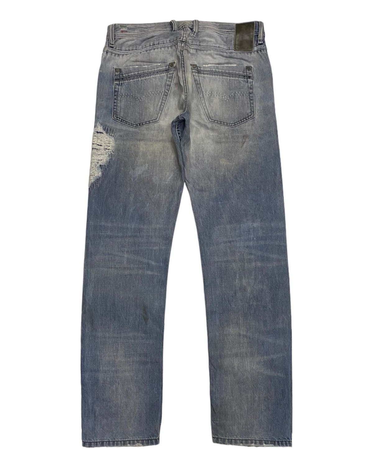 Diesel DIESEL BLUE EYECONS 2017/1 EDITION DISTRESSED DENIM JEANS Size US 31 - 5 Thumbnail