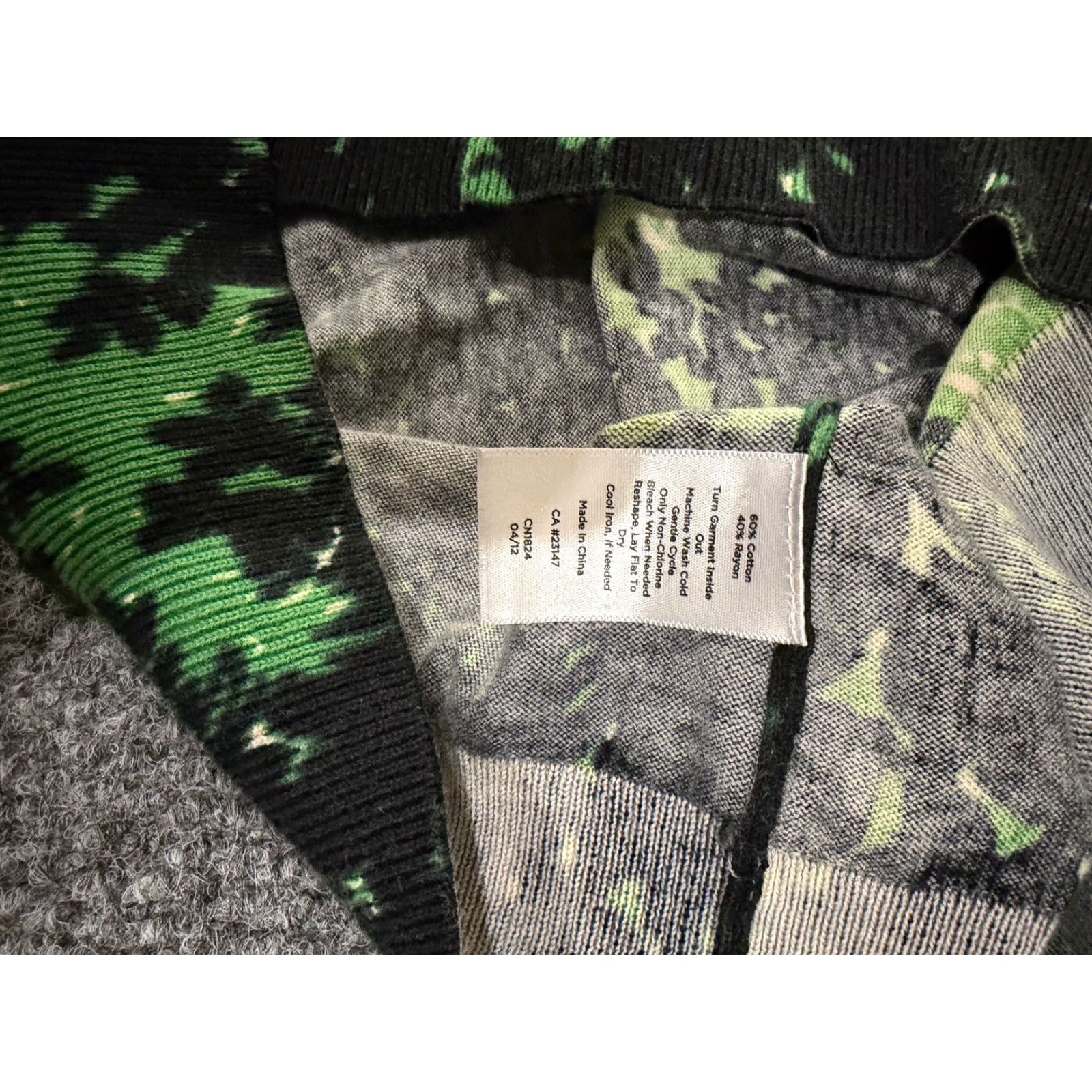 Talbots Talbots cardigan Womens Medium black green floral button front lightweight Size M / US 6-8 / IT 42-44 - 6 Thumbnail