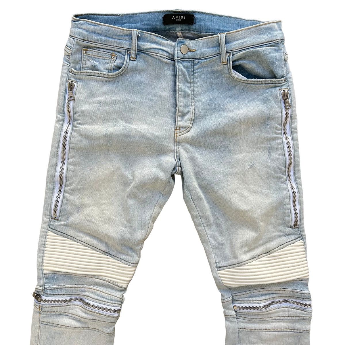 Amiri Amiri MX2 Zipper Distressed Jeans Size 32 Size US 32 / EU 48 - 2 Thumbnail