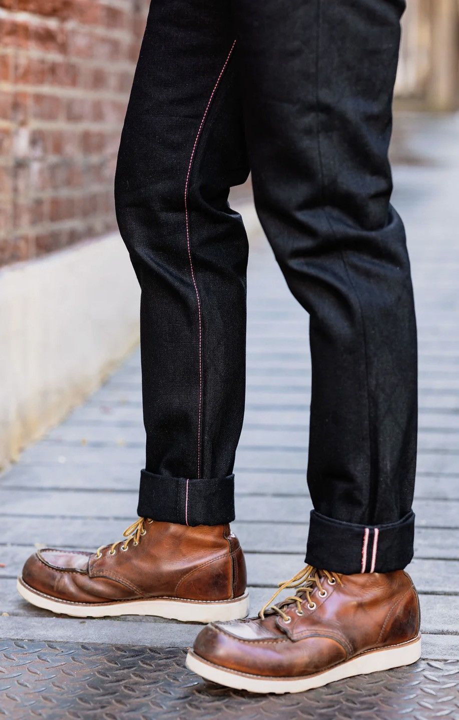 0306-B 15.7oz Black Selvedge Denim