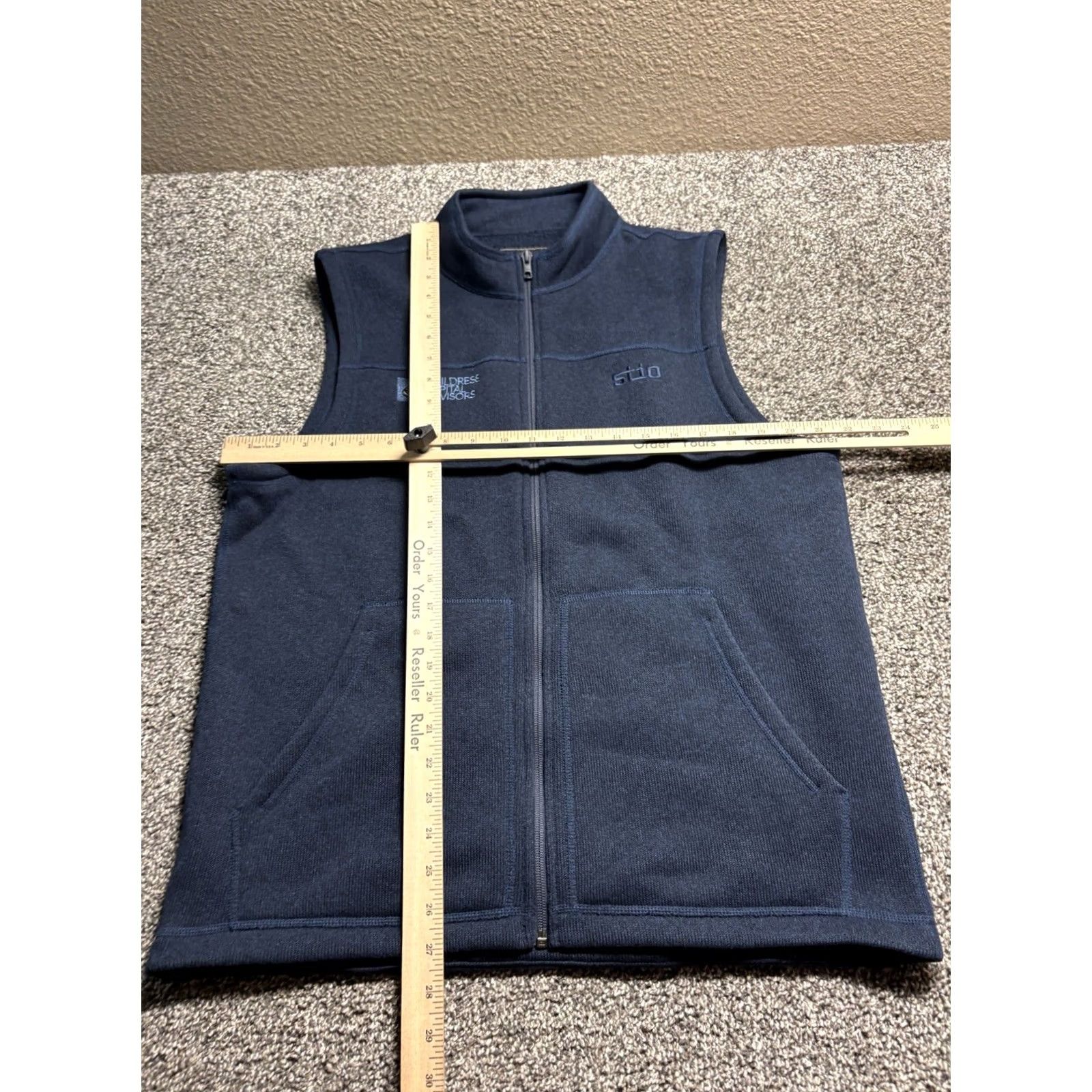 Vintage Stio Vest Mens L Blue Fleece Full Zip Outdoors Pockets Logo Size US L / EU 52-54 / 3 - 6 Thumbnail
