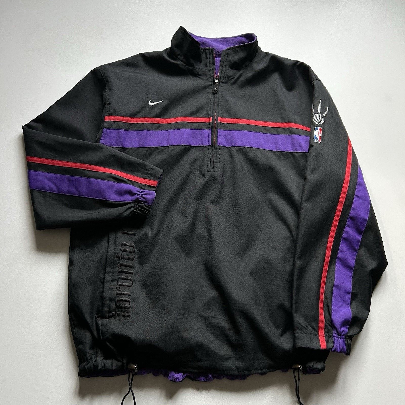 NBA × Nike Vintage Nike Toronto Raptors NBA Jacket 1/4 Zip Large Rare Size US L / EU 52-54 / 3 - 1 Thumbnail