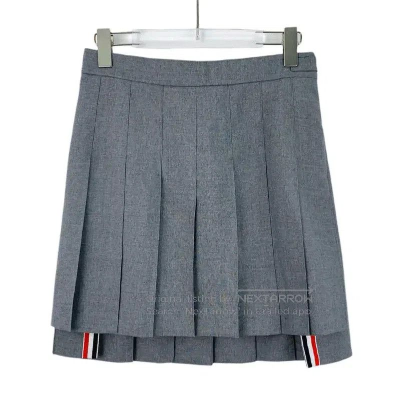 Thom Browne Thom Browne Gray Wool Women's Skirt . Size 27" / US 4 / IT 40 - 1 Thumbnail