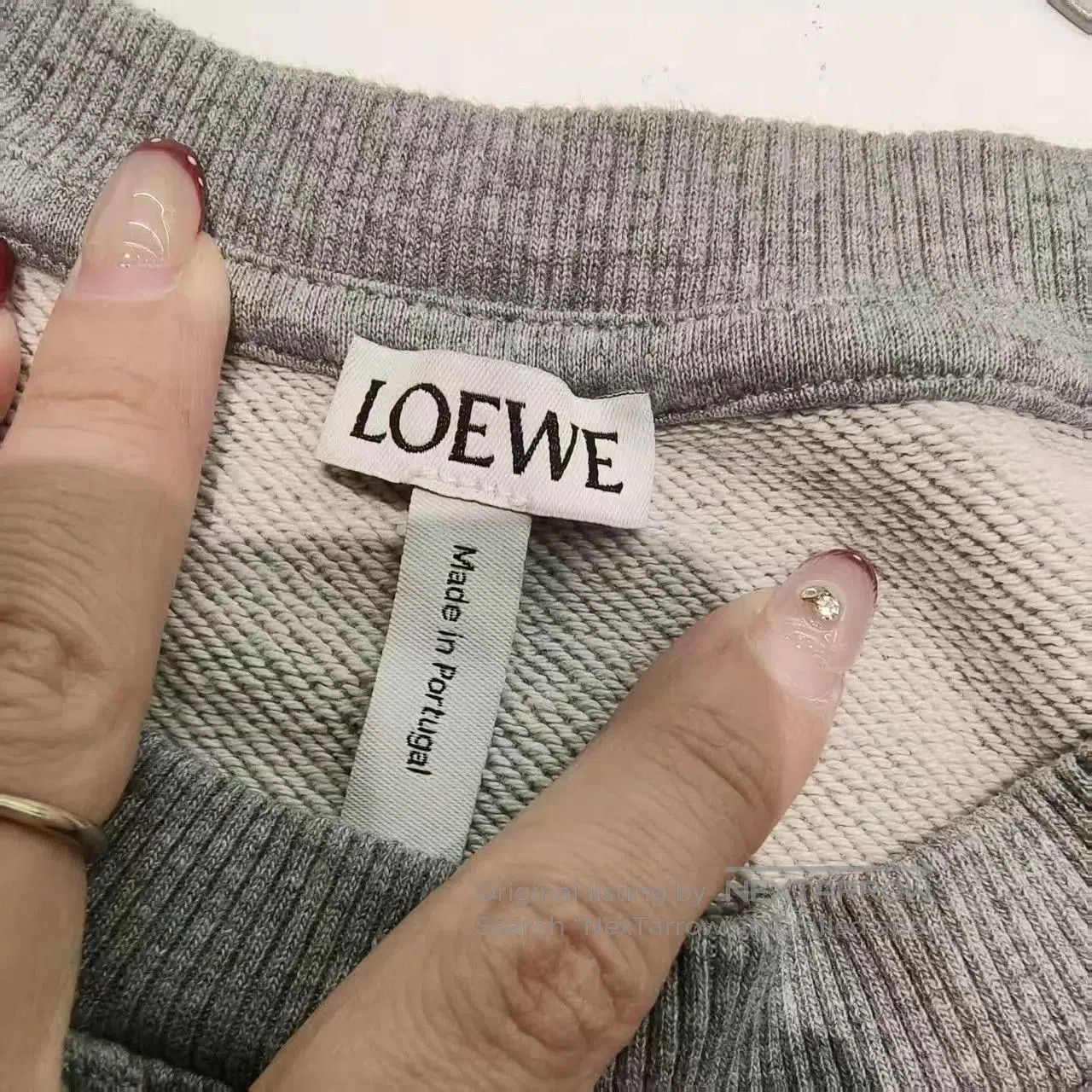 Loewe Gray Crew Neck Sweatshirt with Graphic Print. Size US S / EU 44-46 / 1 - 3 Thumbnail