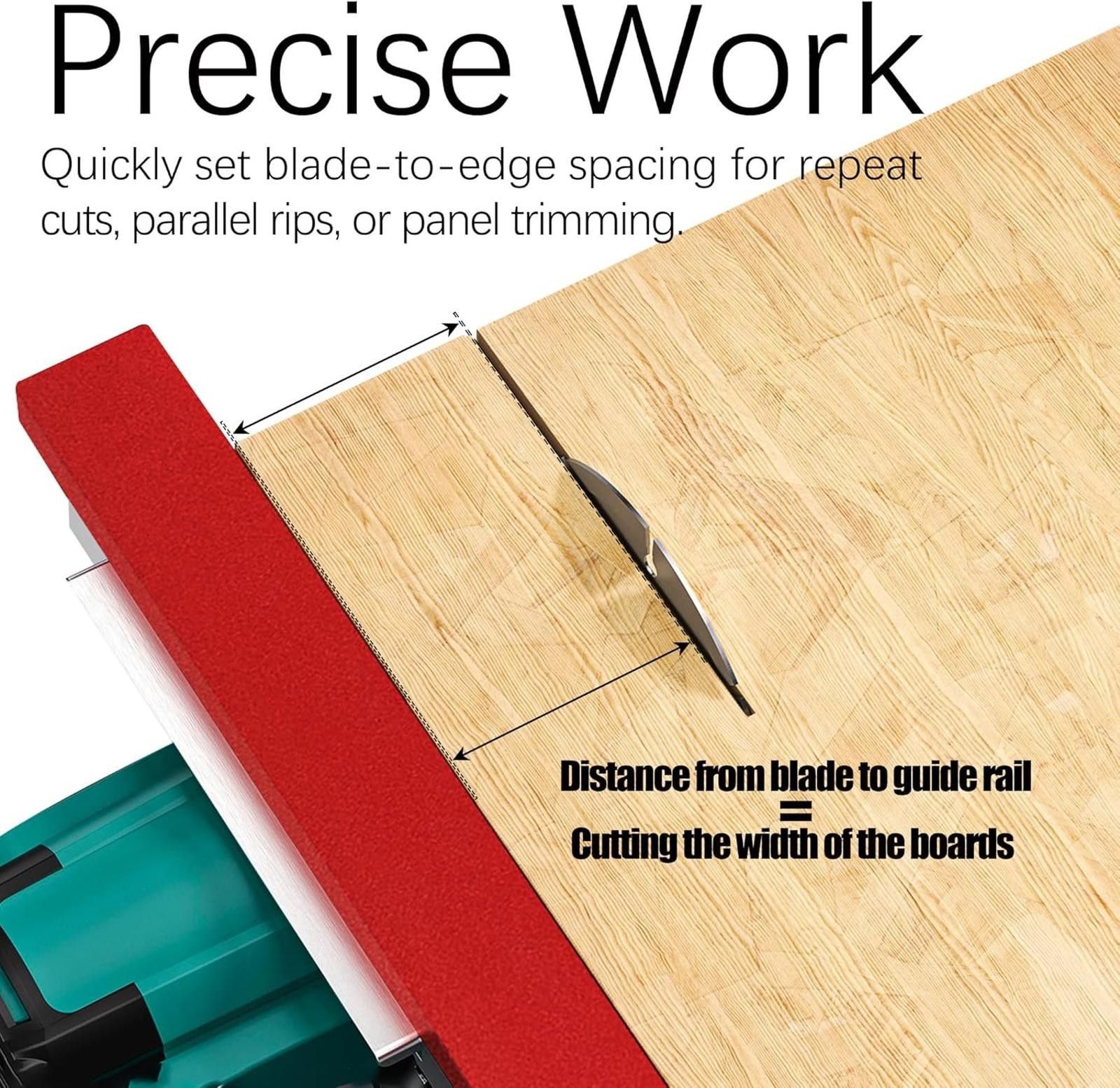 The Unbranded Brand Precision Red Aluminum Circular Saw Guide Rail - New! Size ONE SIZE - 4 Thumbnail