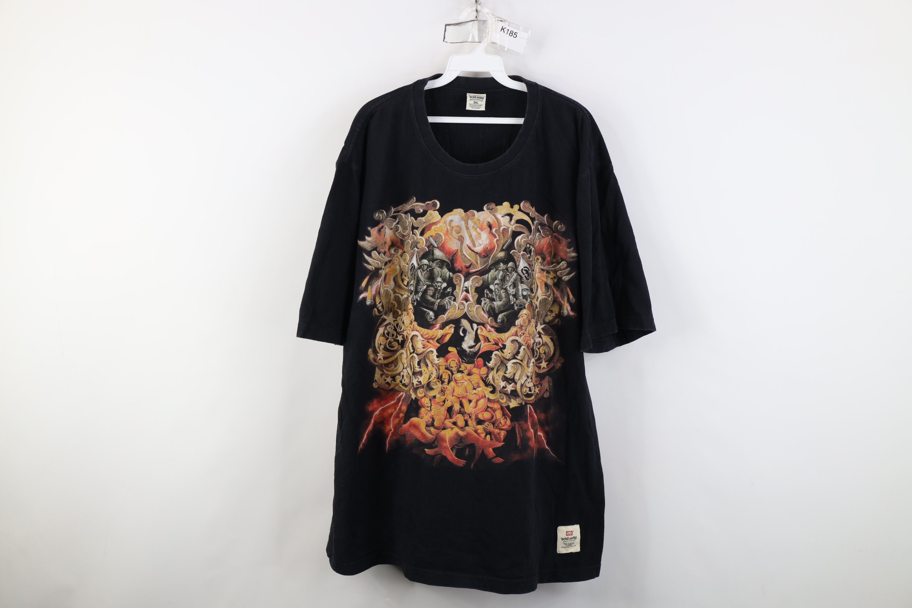 Vintage Ecko Hip Hop Hell Army War Short Sleeve T-Shirt