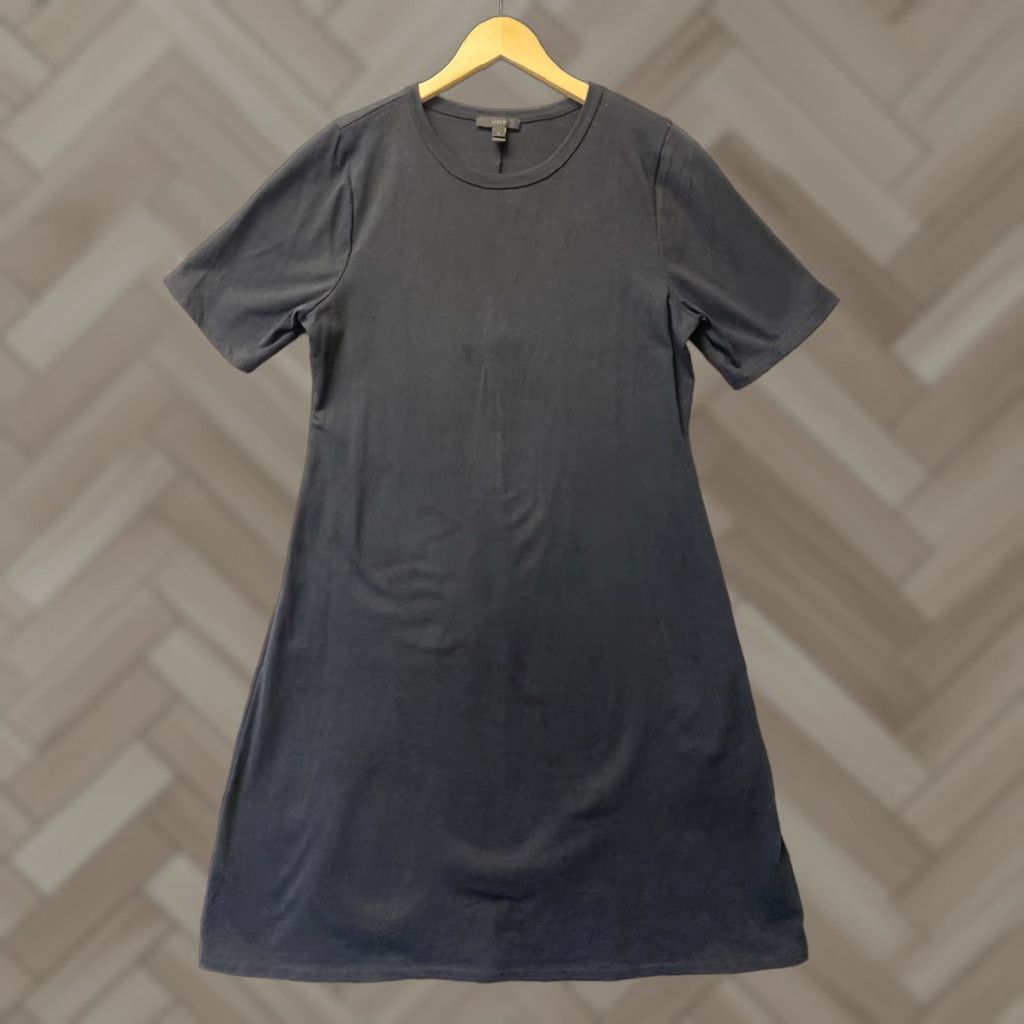 Vintage JCREW COLLECTION SHIRT DRESS BLACK WOMENS LT ONE OF A KIND Size L / US 10 / IT 46 - 1 Thumbnail