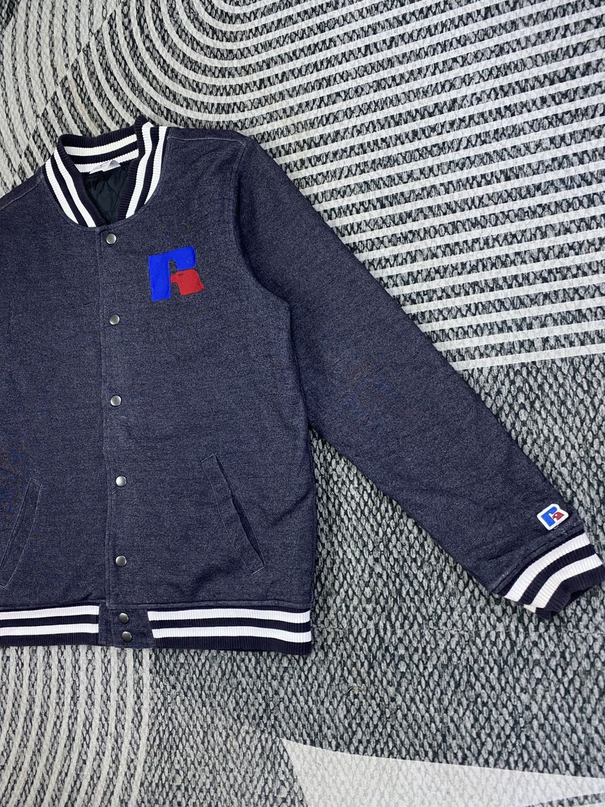 Russell Athletic Vintage Russel Athletic Eagle R Logo Varsity Style Jacket Size US M / EU 48-50 / 2 - 4 Thumbnail