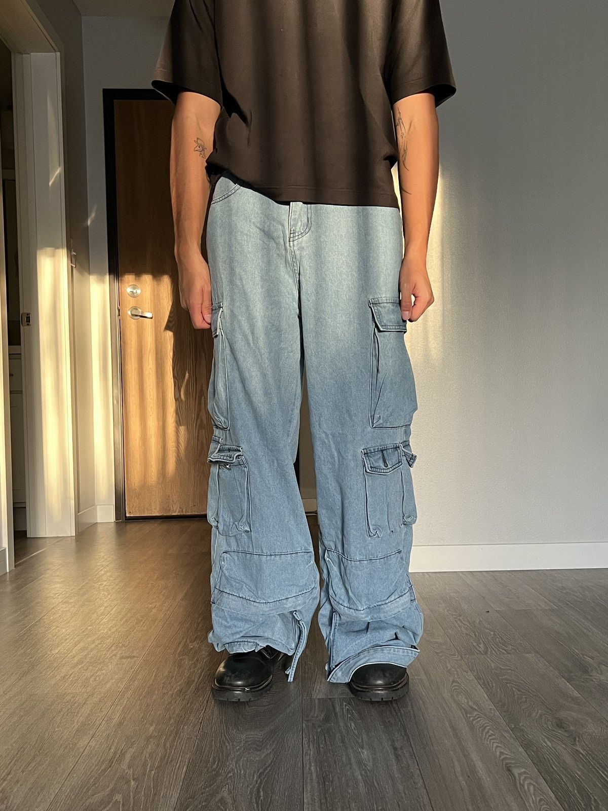 Japanese Brand × Vintage Aelfric Eden Baggy Jean Cargo Pants Size US 30 / EU 46 - 1 Thumbnail