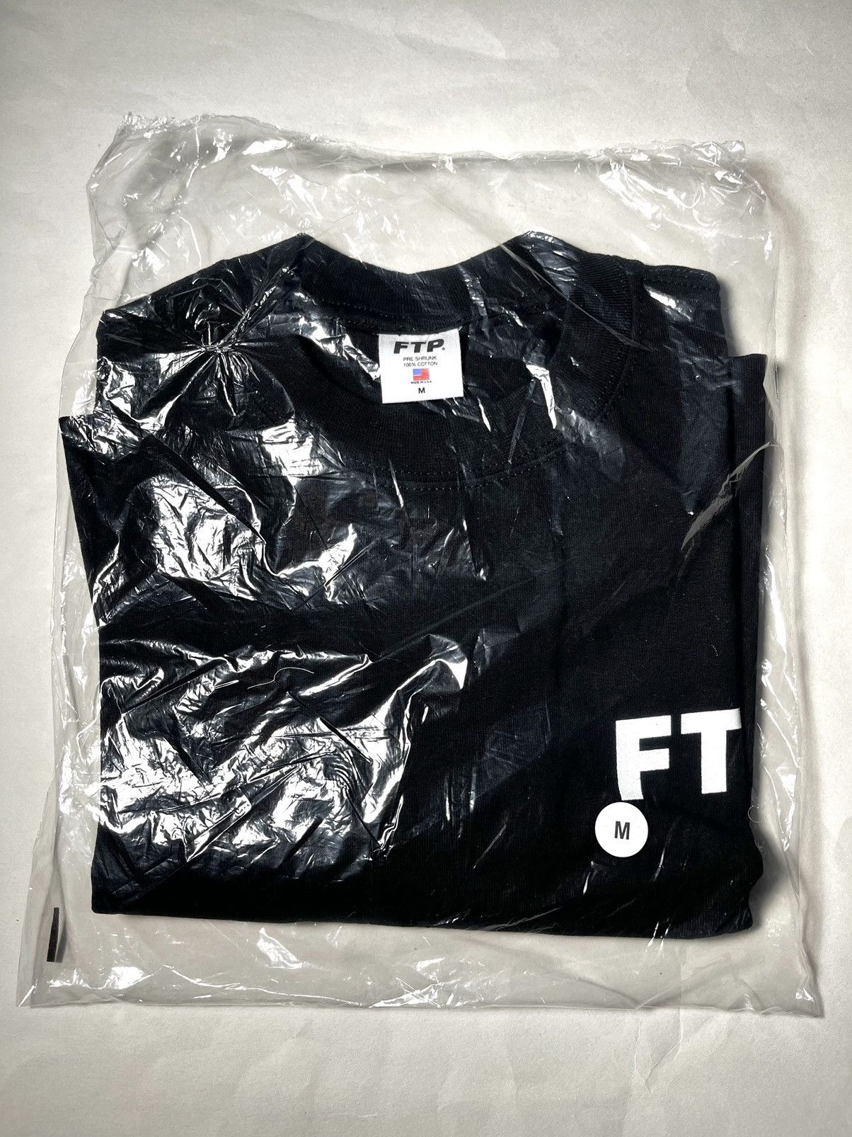 image of Fuck The Population Ftp Logo Tee in Black, Men's (Size Medium)
