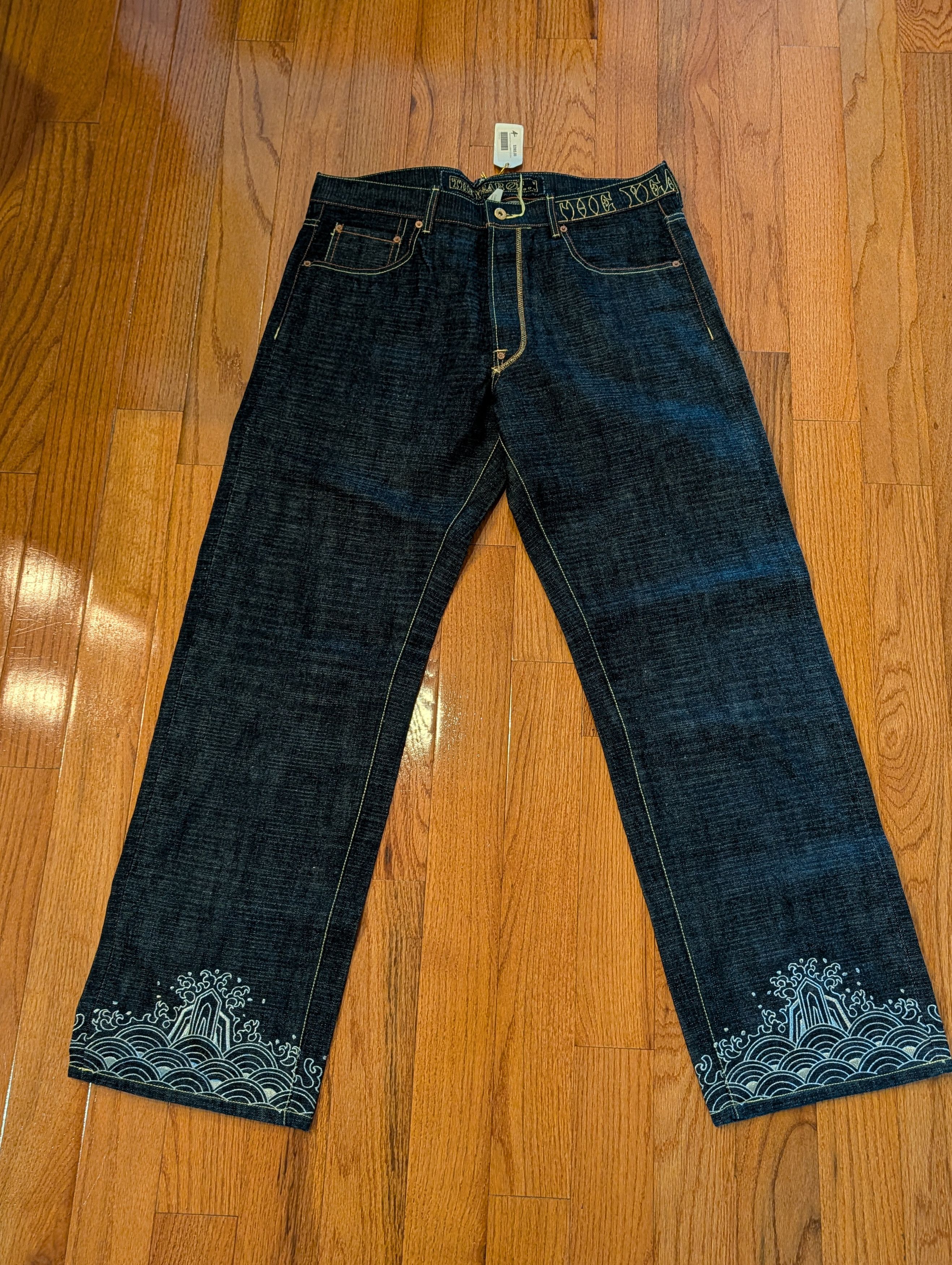 Vintage The Year of DTP Disturbing Tha Baggy Hip Hop Denim Jeans Size US 38 / EU 54 - 8 Thumbnail