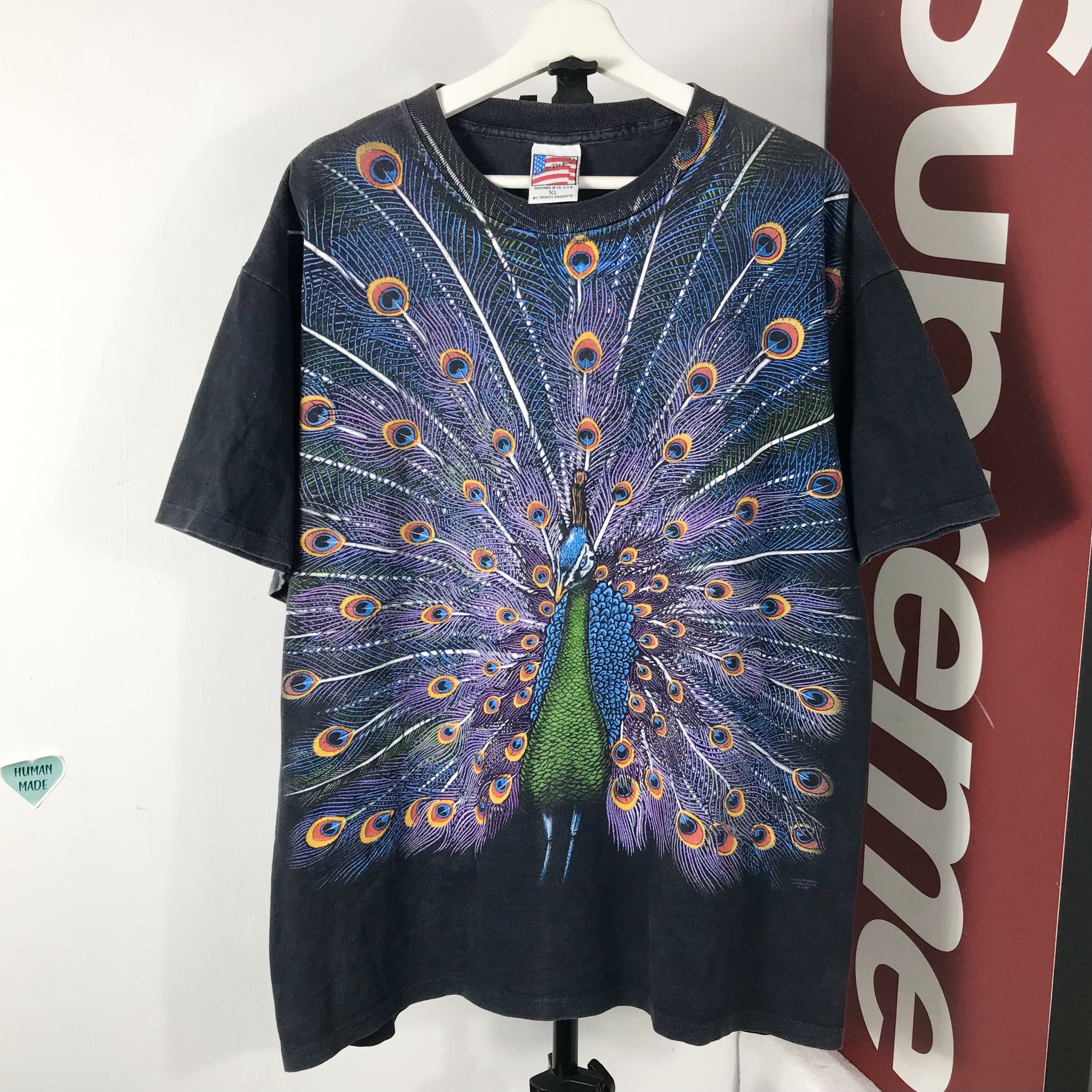 Habitat Rare 90s peacock habitat all overprint shirt liquid blue Size US XL / EU 56 / 4 - 1 Thumbnail