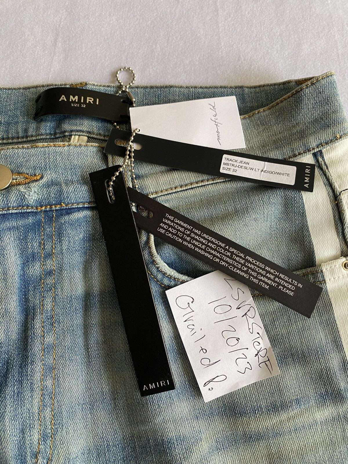 Amiri AMIRI Track Jean LT Indigo 32 OG - Gently Used* Size US 32 / EU 48 - 7 Thumbnail