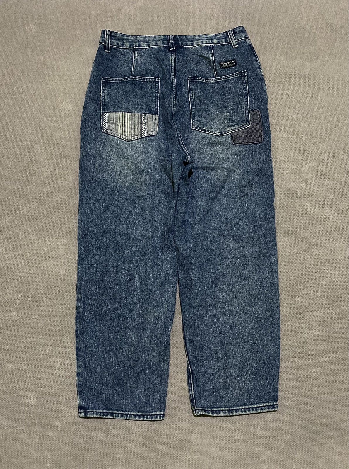 Hysteric Glamour × Japanese Brand Y2k Reknat “Visvim style” patchwork baggy jeans Size US 33 - 2 Thumbnail