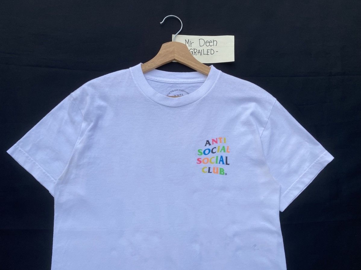 Anti Social Social Club Rare Anti Social Social Club Multicolor Spellout Tshirt Size US M / EU 48-50 / 2 - 12 Thumbnail