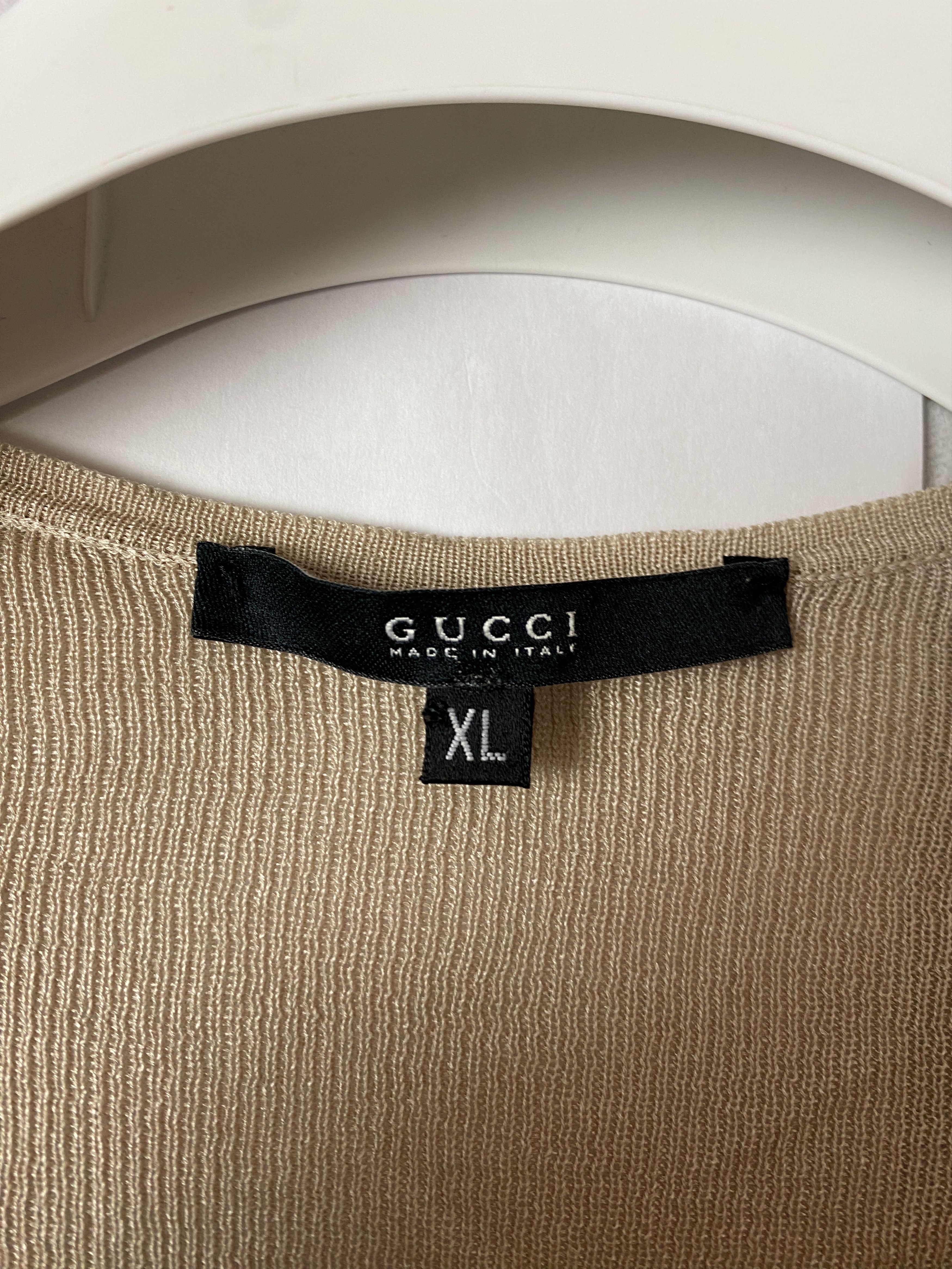 Gucci × Vintage Gucci vintage long sleeve t-shirt tee silk Size XL / US 12-14 / IT 48-50 - 3 Thumbnail