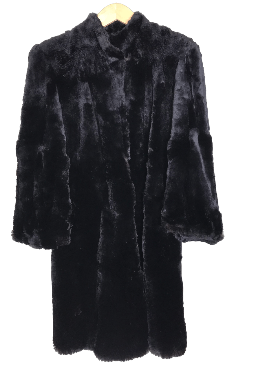image of Vintage VTG 1940S Gene Nelson Seattle Sheared Mink Coat in Black, Women's (Size Medium)