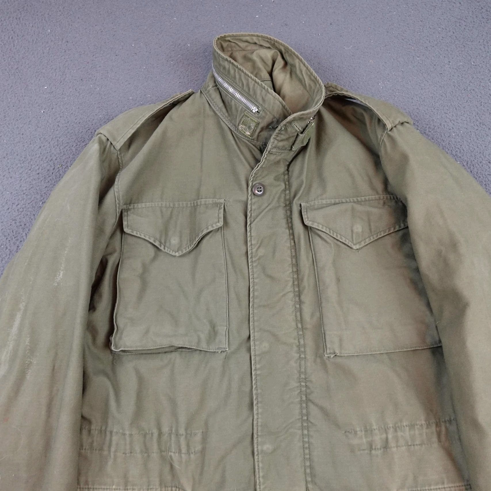 Vintage VINTAGE M65 Field Jacket Mens Medium Green Cotton Military Army Full Zip Size US M / EU 48-50 / 2 - 5 Thumbnail