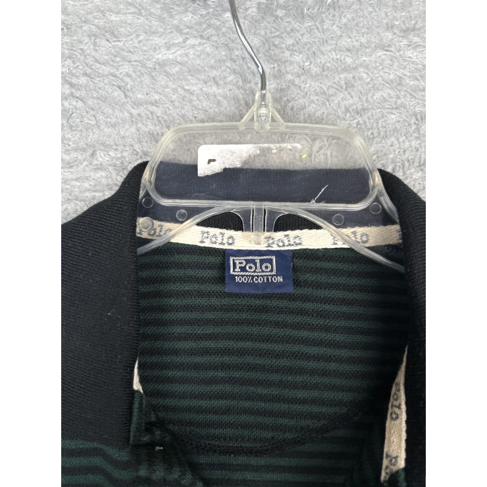 Polo Ralph Lauren Polo Ralph Lauren Polo Shirt Mens Large Green Striped Cotton Logo Casual Size US L / EU 52-54 / 3 - 6 Thumbnail