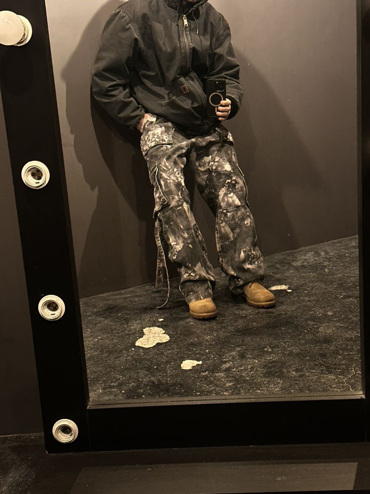 Japanese Brand Baggy Gray Multipocket Cargo Y2K Style Size US 32 / EU 48 - 1 Thumbnail