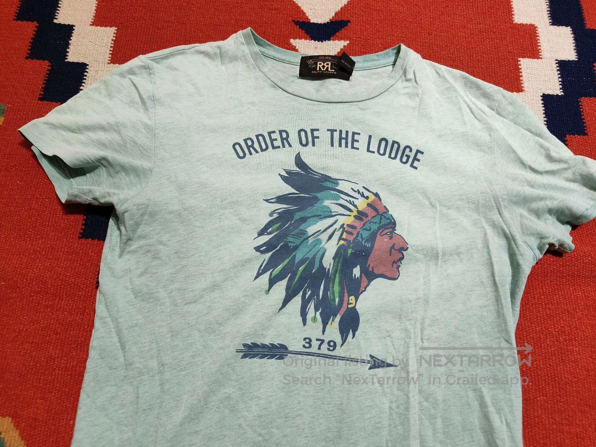 RRL Ralph Lauren Rare Double RL Indian Chief T-Shirt. Size US XS / EU 42 / 0 - 2 Thumbnail