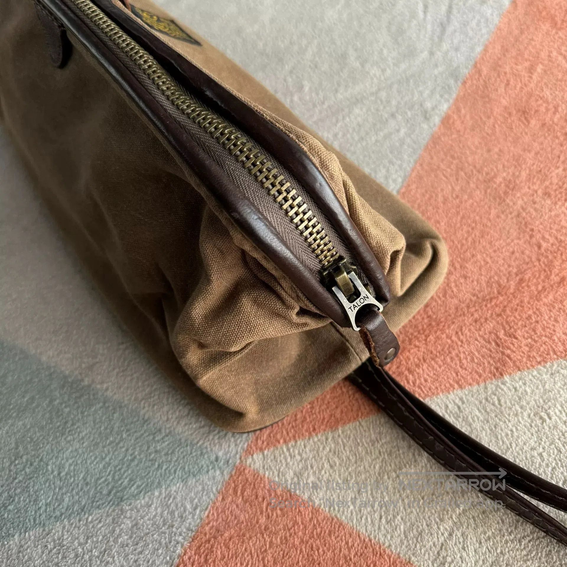 RRL Ralph Lauren RRL Double RL Canvas Clutch Wash Bag. Size ONE SIZE - 7 Thumbnail