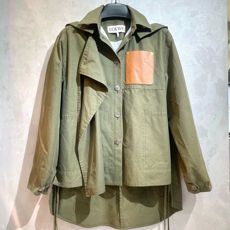 Loewe LOEWE Military Hooded Parka SS23 - dmc Size US S / EU 44-46 / 1 - 1 Thumbnail