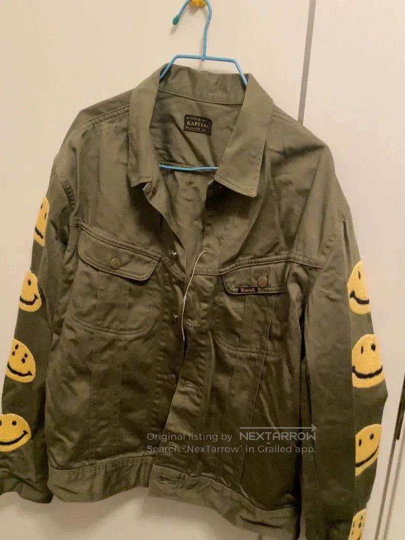 Kapital KAPITAL Cotton Smiley Face Men's Jacket. Size US M / EU 48-50 / 2 - 2 Thumbnail