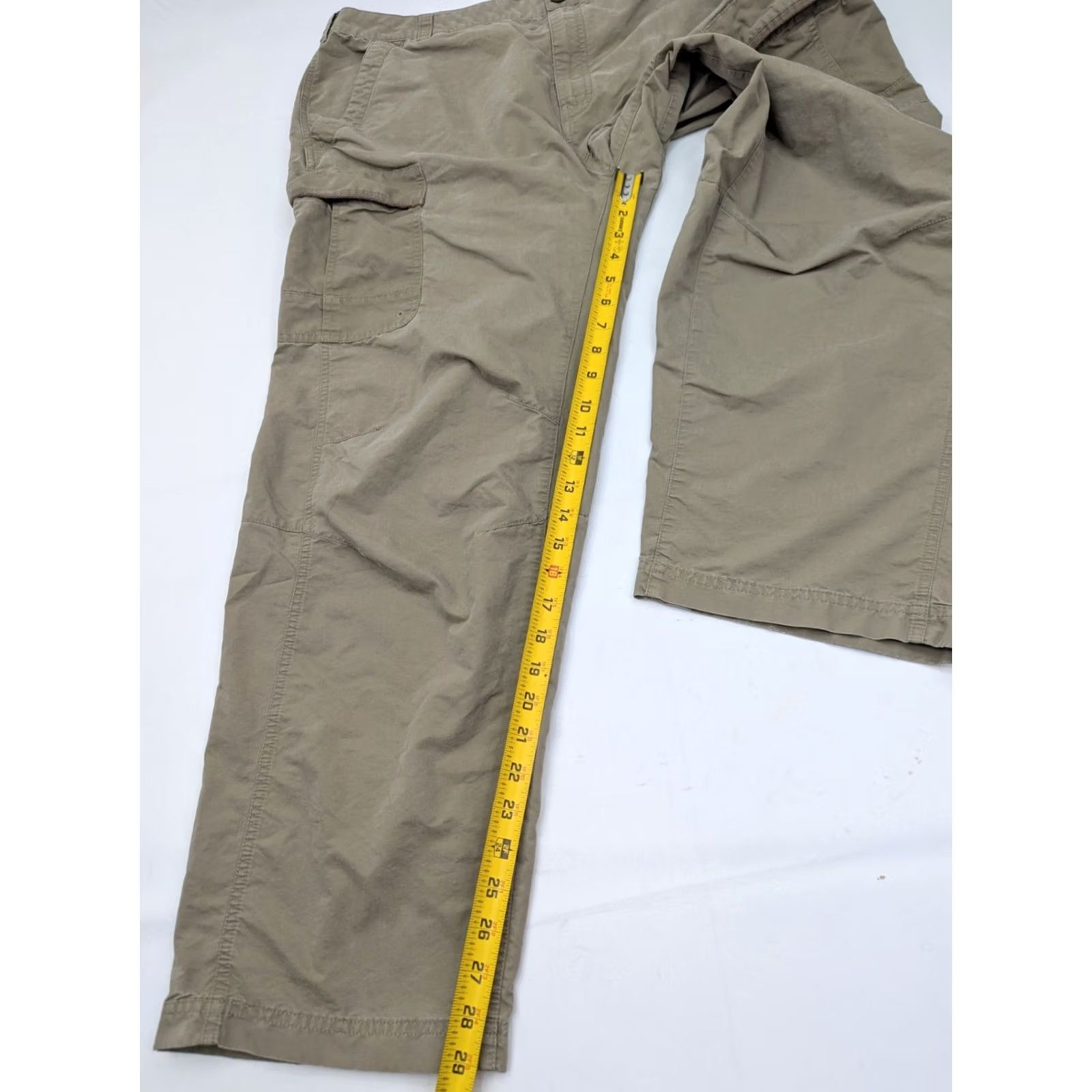 Vintage REI Mens Pants 39x29 Cargo Beige Lightweight Outdoor Hiking Nature Sports Size US 39 - 3 Thumbnail
