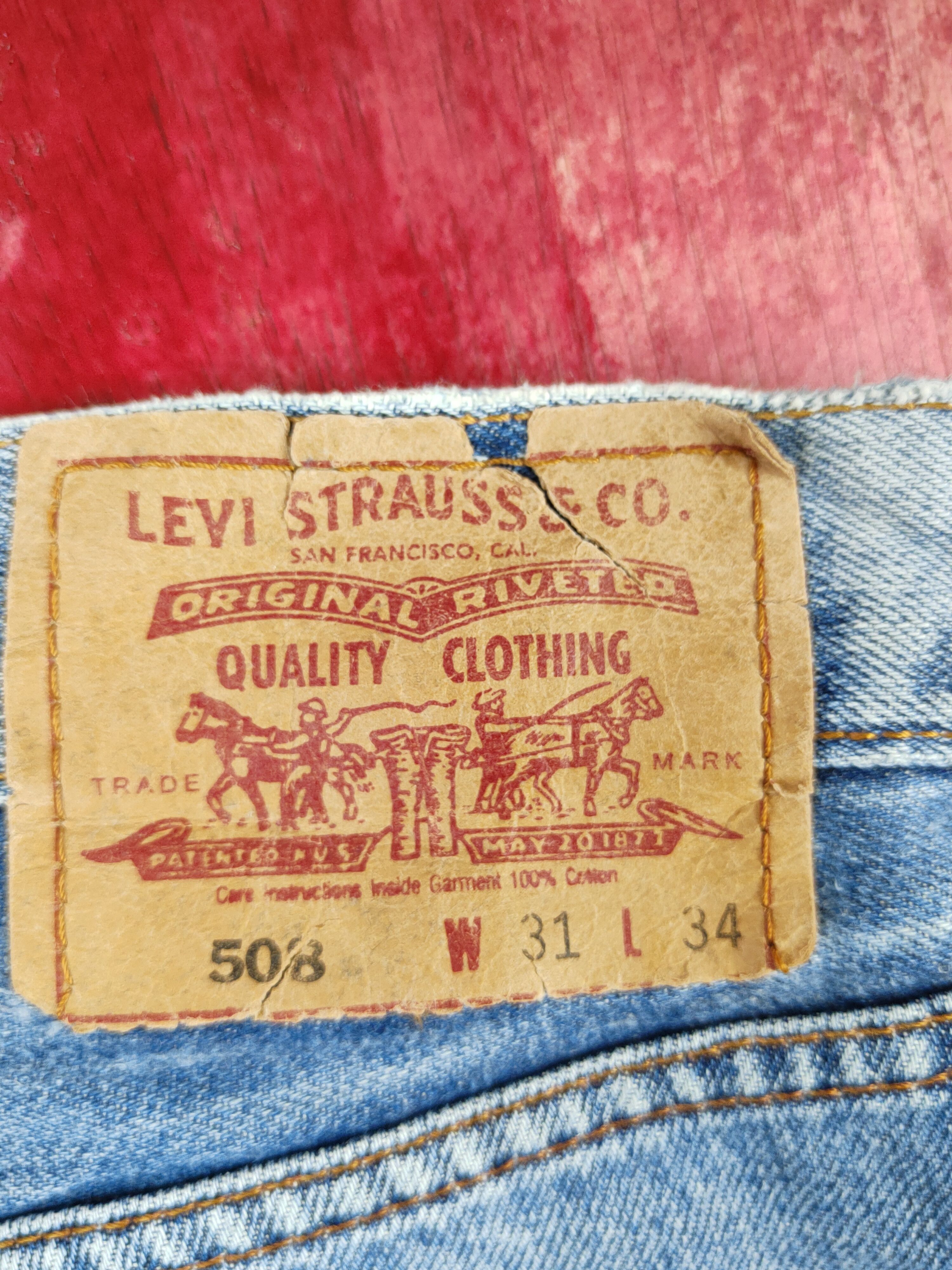 Japanese Brand Levi's Blue Distressed Ripped Jeans #S1671 Size US 31 - 11 Thumbnail