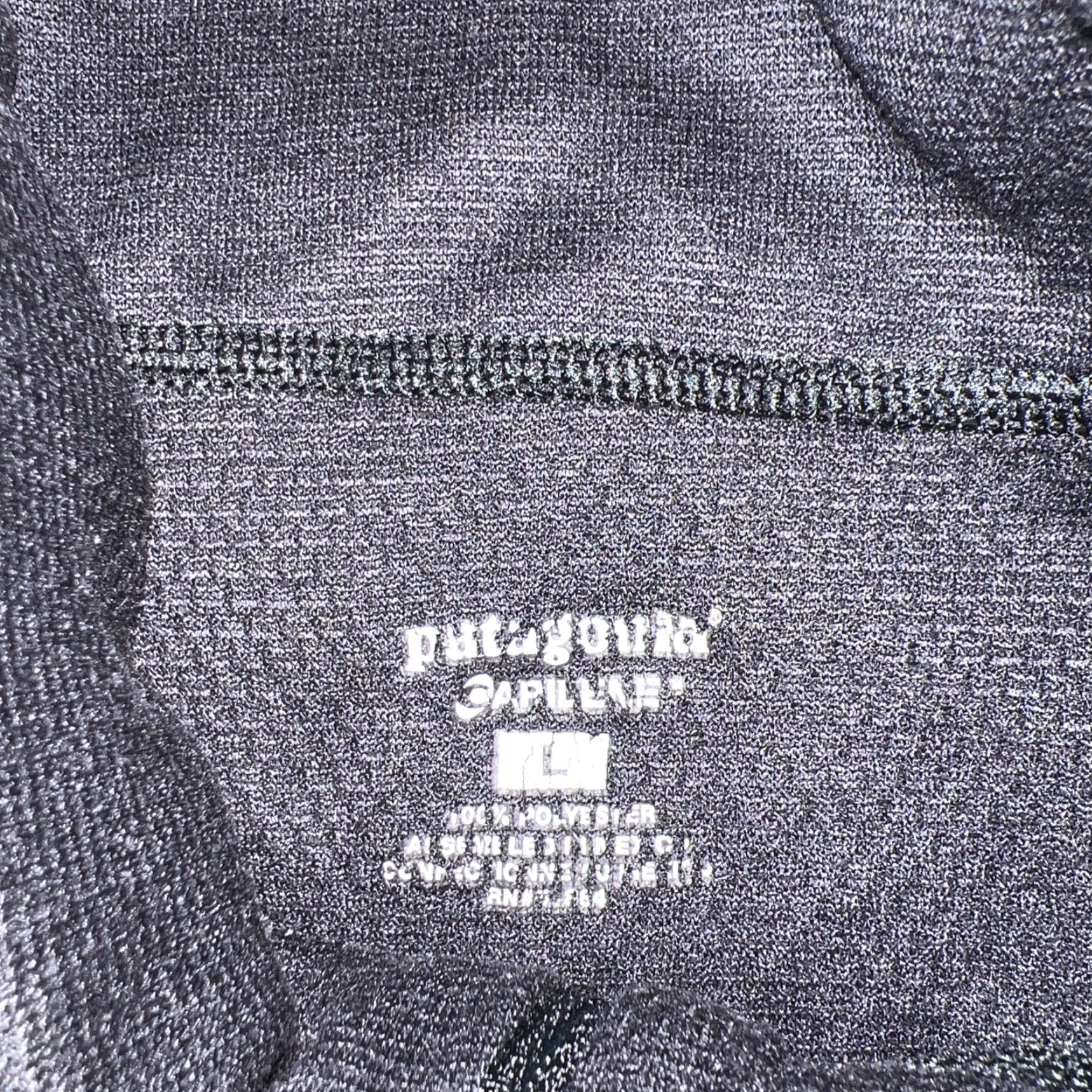Patagonia Patagonia Capilene Black Half Zip Pullover Womens Size L Size L / US 10 / IT 46 - 3 Thumbnail