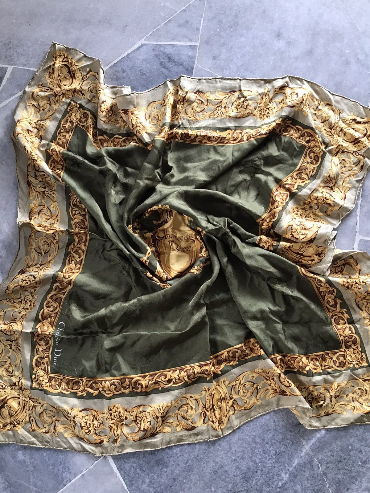 Christian Dior Monsieur × Dior Vintage Christian Dior Silk Scarf Size ONE SIZE - 1 Thumbnail