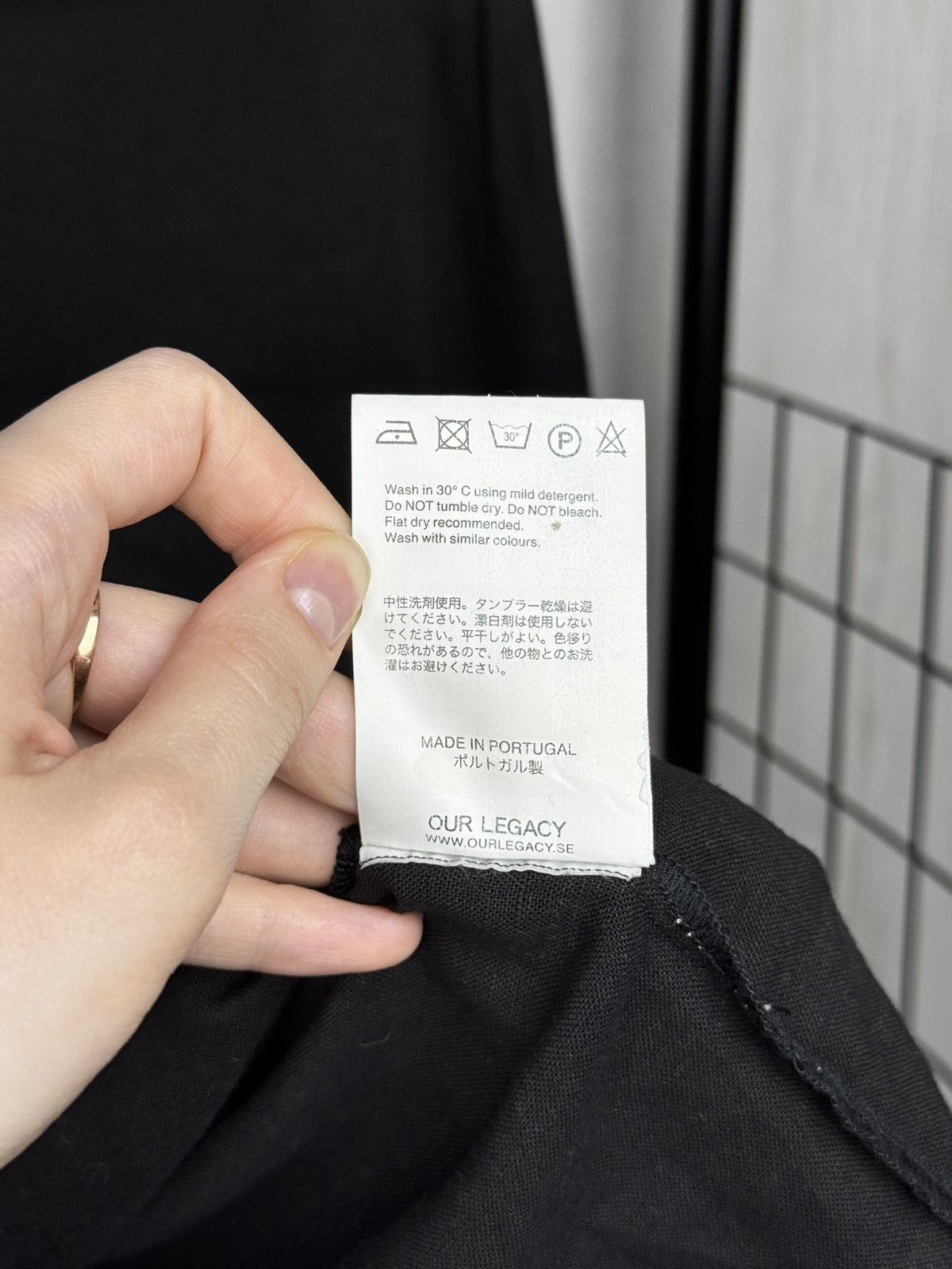 Our Legacy Our Legacy Zip Shirt Washed Black Cotton-Linen size 46 Size US S / EU 44-46 / 1 - 10 Thumbnail