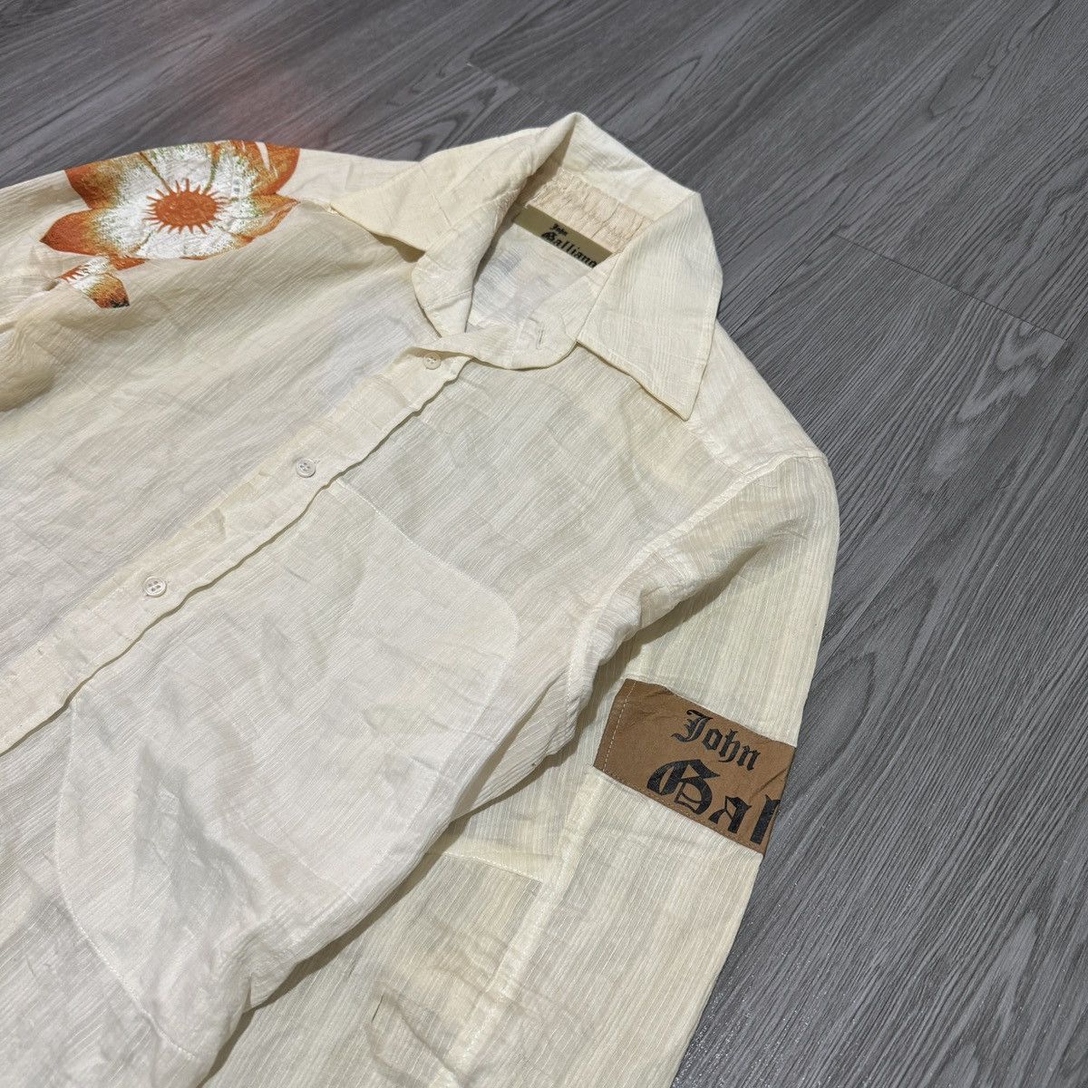 John Galliano SS06 John Galliano Floral Shirt Size US M / EU 48-50 / 2 - 4 Thumbnail