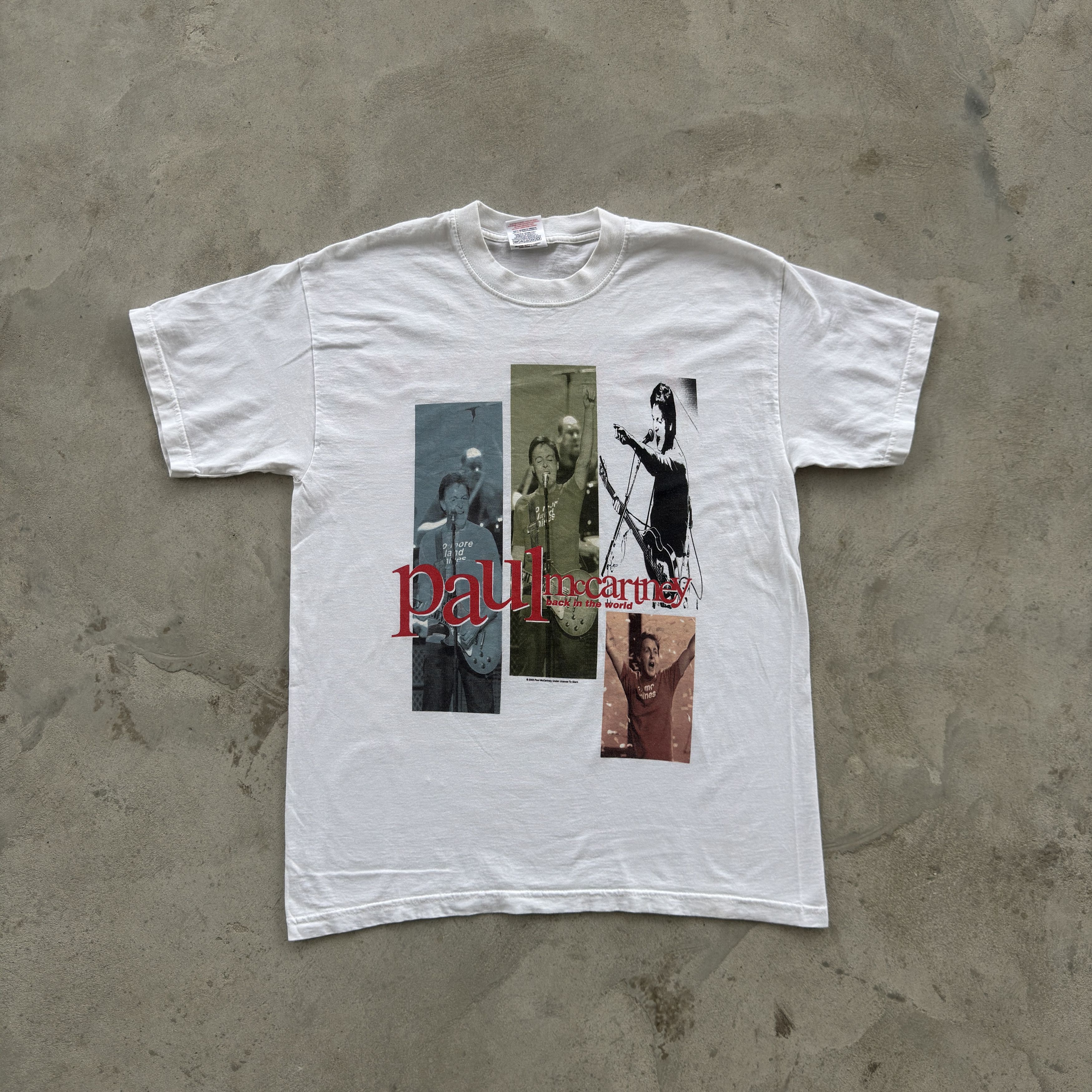 Band Tees Paul McCartney 2003 Back In The World Tour Tee M Size US M / EU 48-50 / 2 - 1 Thumbnail