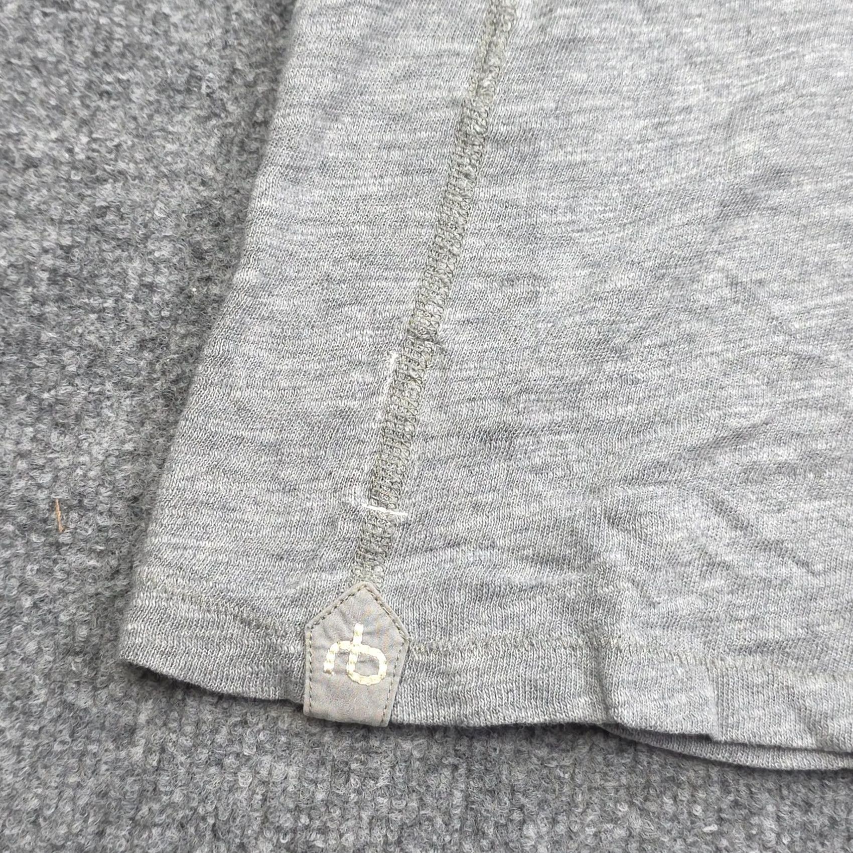 Rag & Bone Rag & Bone Henley Shirt Mens XL Gray Slub Pima Short Sleeve Harbor Grey Size US XL / EU 56 / 4 - 4 Thumbnail